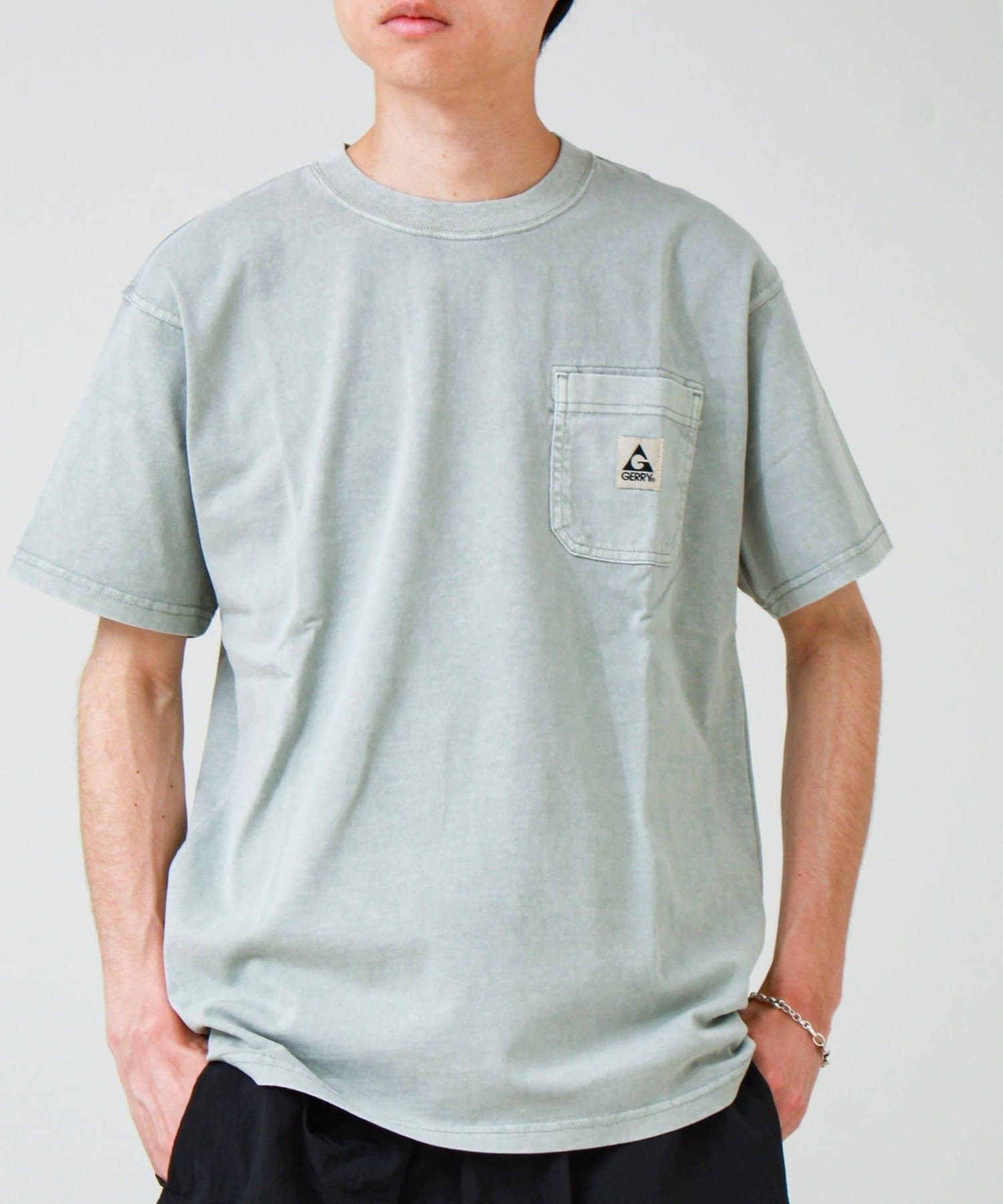 FREDY & GLOSTER(フレディ アンド グロスター) Pigment Dyed 7.5oz ヘビーコットンジャージS/S ポケットT