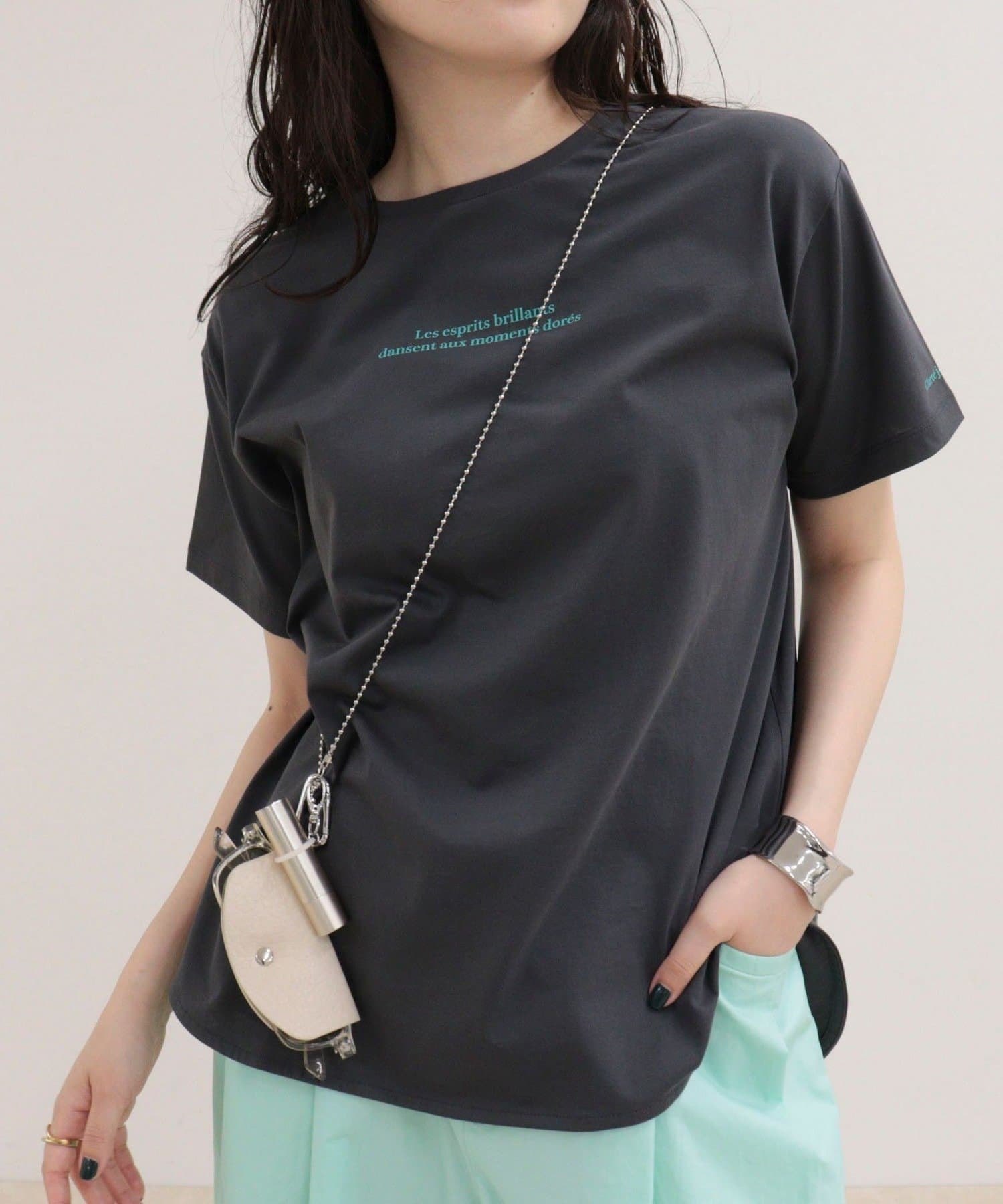 FREDY & GLOSTER(フレディ アンド グロスター) シルケットラウンドヘムTシャツ