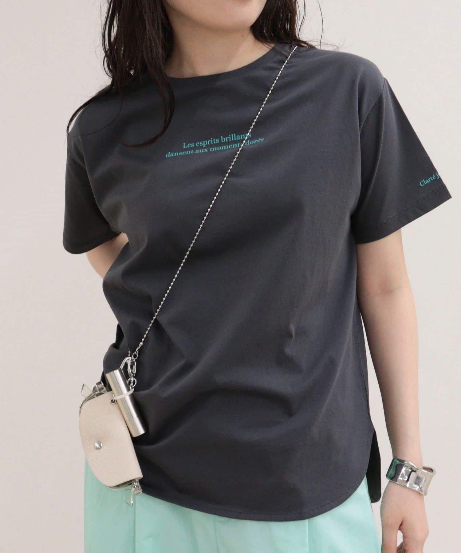 FREDY & GLOSTER(フレディ アンド グロスター) シルケットラウンドヘムTシャツ