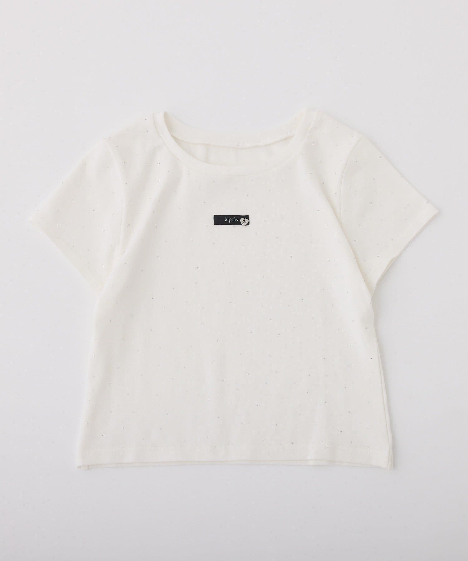 one after another NICE CLAUP(ワンアフターアナザー ナイスクラップ) ハートチャーム付きビジューコンパクトTee