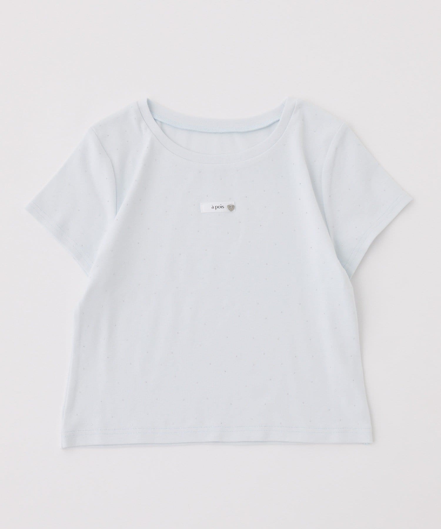 one after another NICE CLAUP(ワンアフターアナザー ナイスクラップ) ハートチャーム付きビジューコンパクトTee