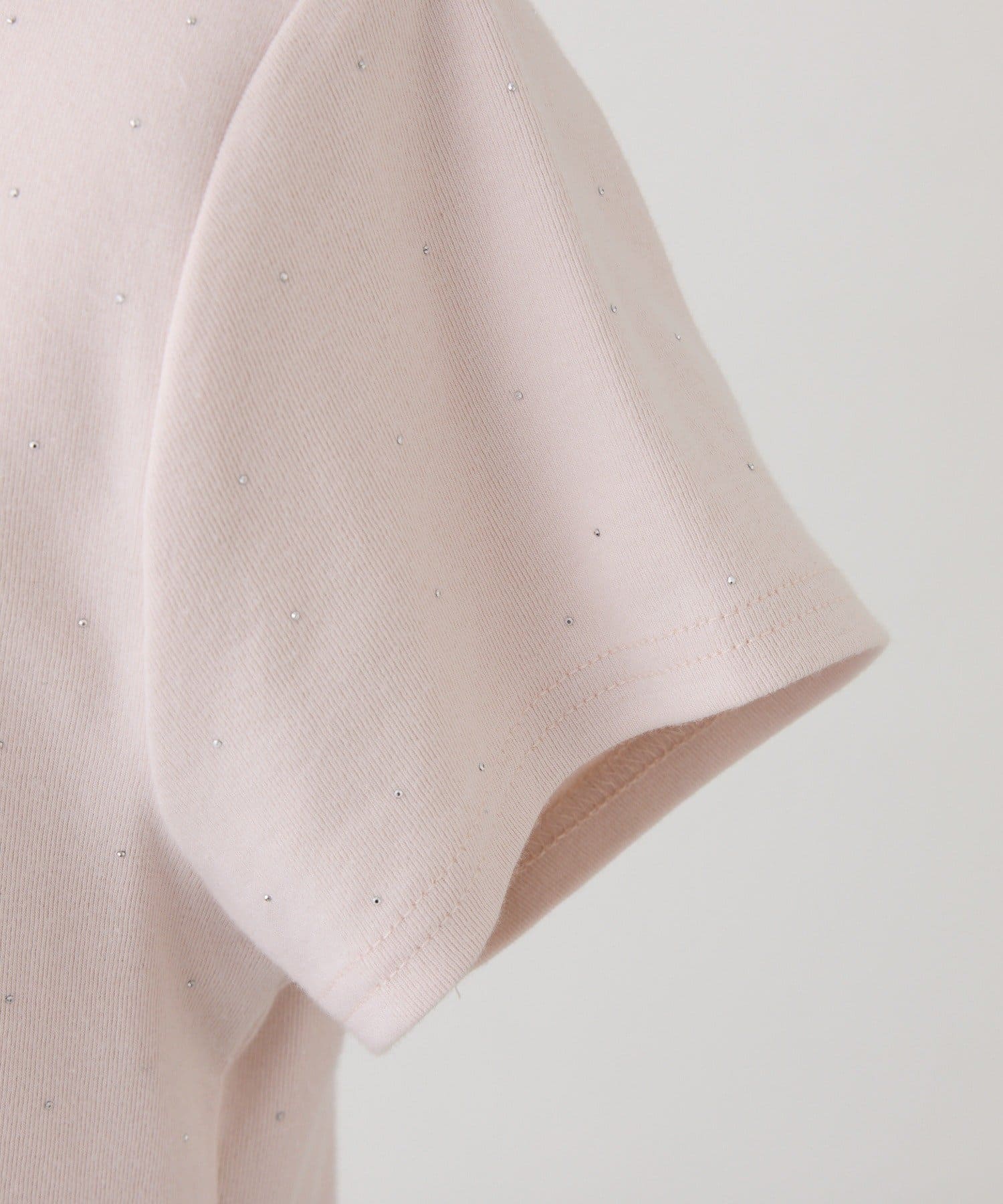 one after another NICE CLAUP(ワンアフターアナザー ナイスクラップ) ハートチャーム付きビジューコンパクトTee