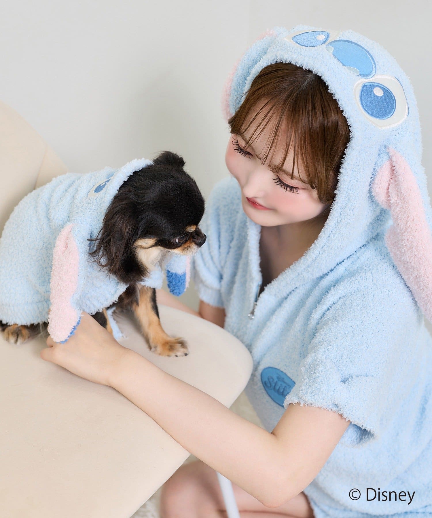 one after another NICE CLAUP(ワンアフターアナザー ナイスクラップ) 【スティッチコレクション】もこもこドッグルームウェア