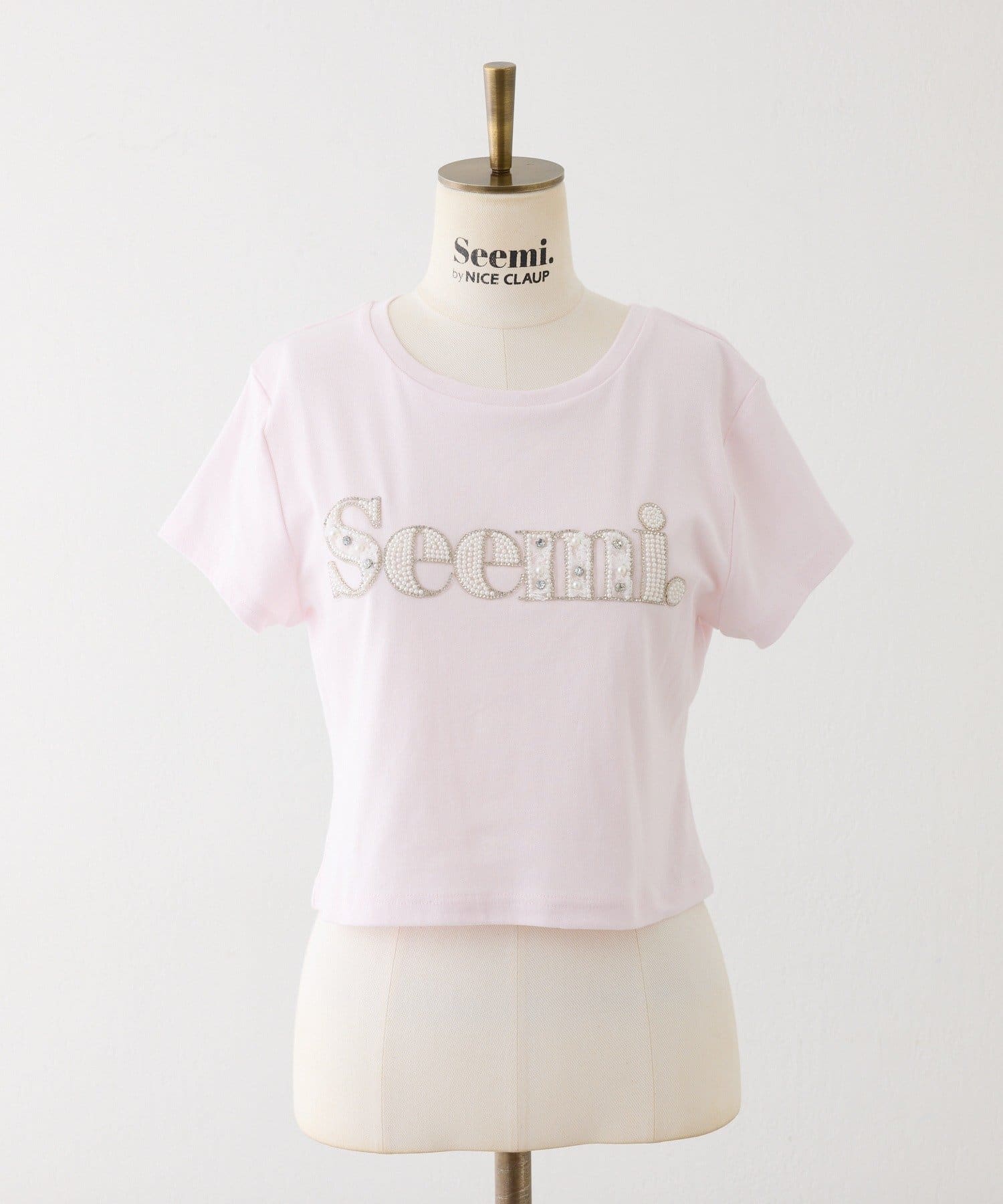 Seemi.by NICE CLAUP(シーミーバイナイスクラップ) Seemi.ロゴTシャツ