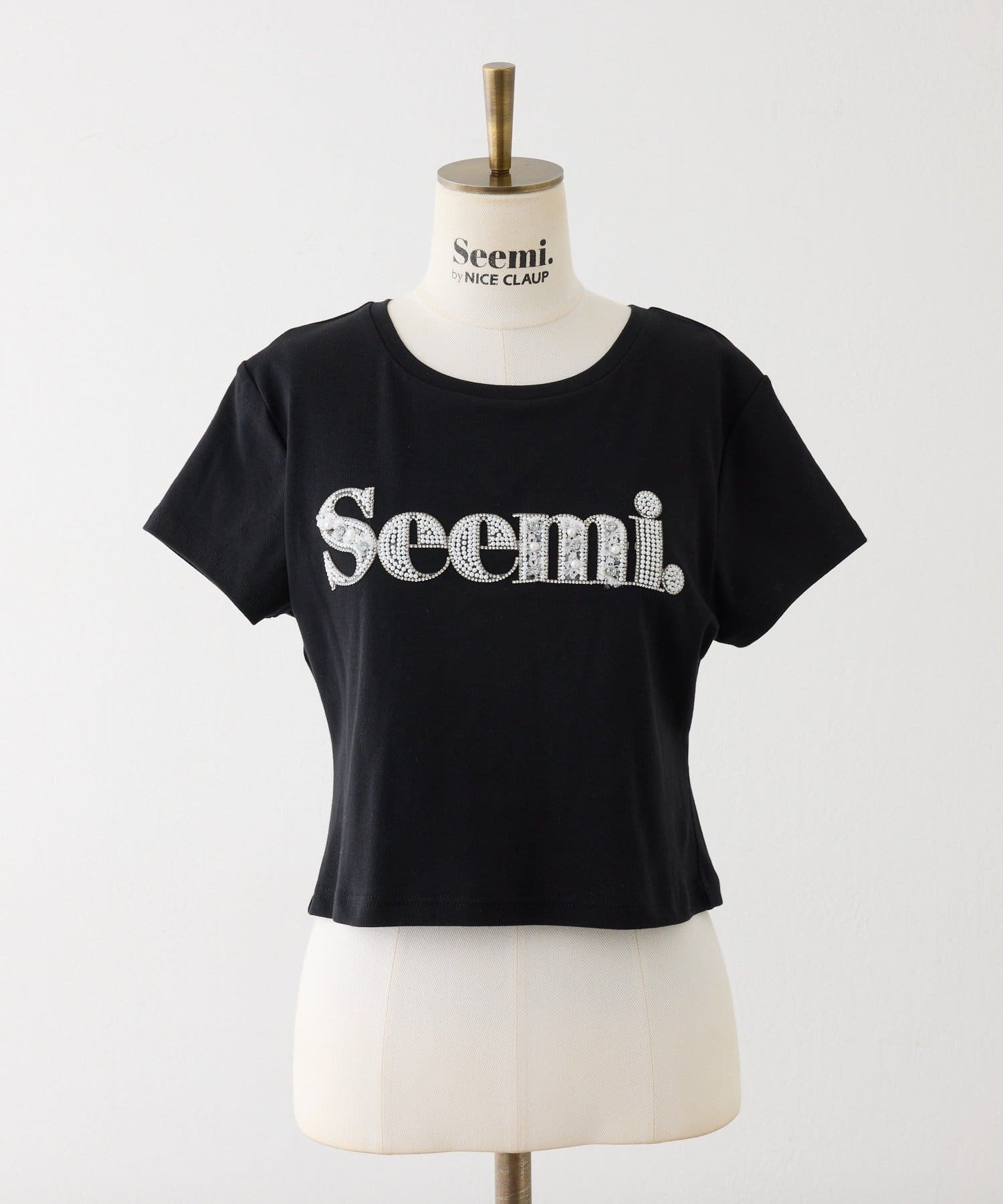 Seemi.by NICE CLAUP(シーミーバイナイスクラップ) Seemi.ロゴTシャツ