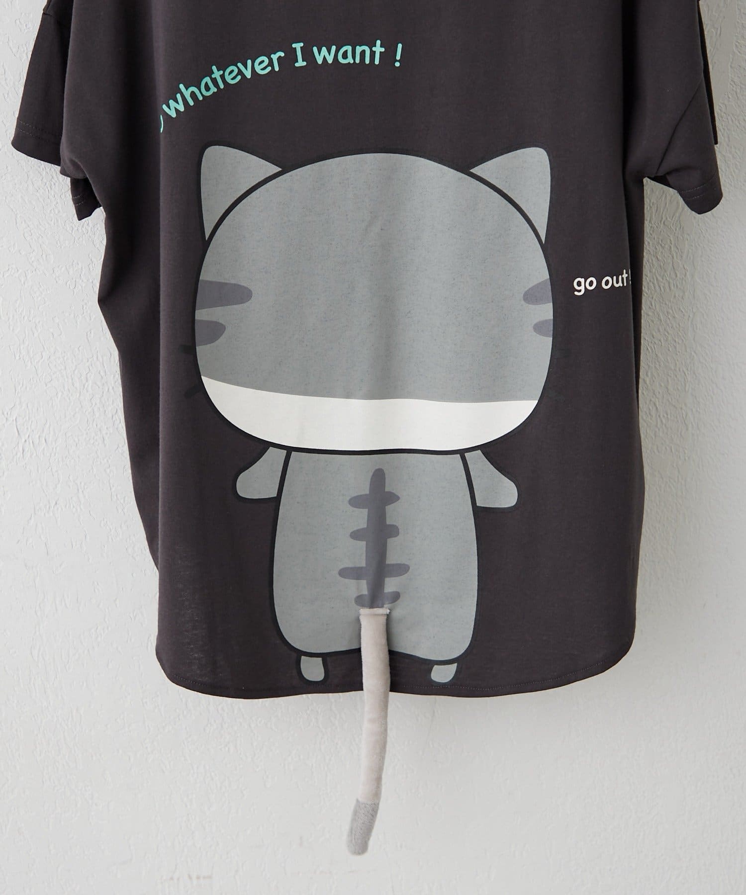NICE CLAUP / OLIVE des OLIVE OUTLET(ナイスクラップ  / オリーブ デ オリーブ アウトレット) 【ANOTHER BRANCH】【人気デザイン】アニマル尻尾Tシャツ