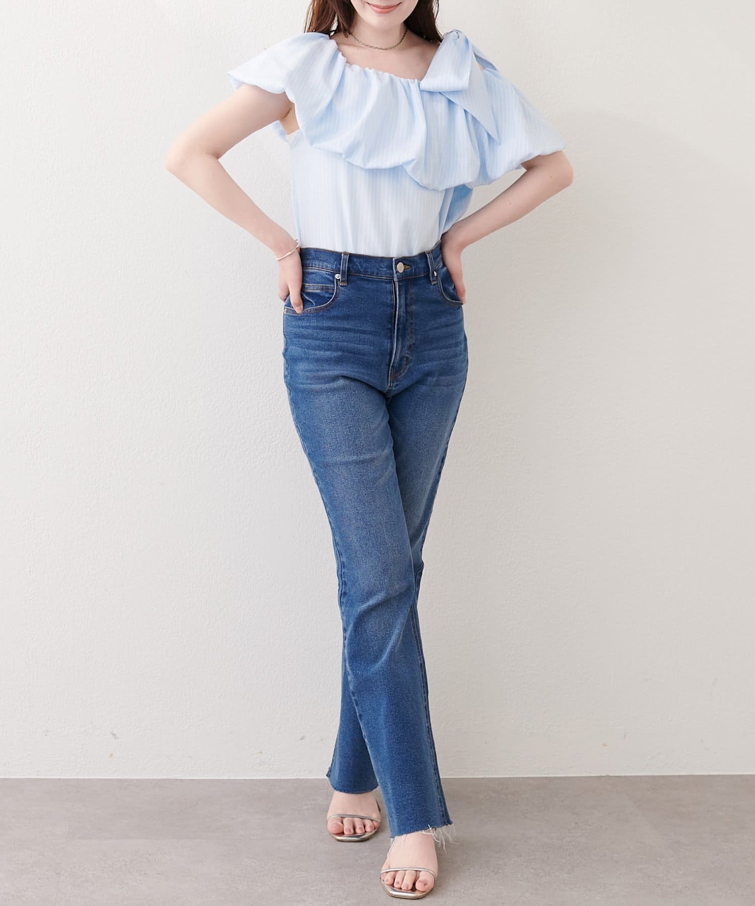 natural couture(ナチュラルクチュール) 〈mizukoto〉マルチWAYオフショルバルーンTOPS