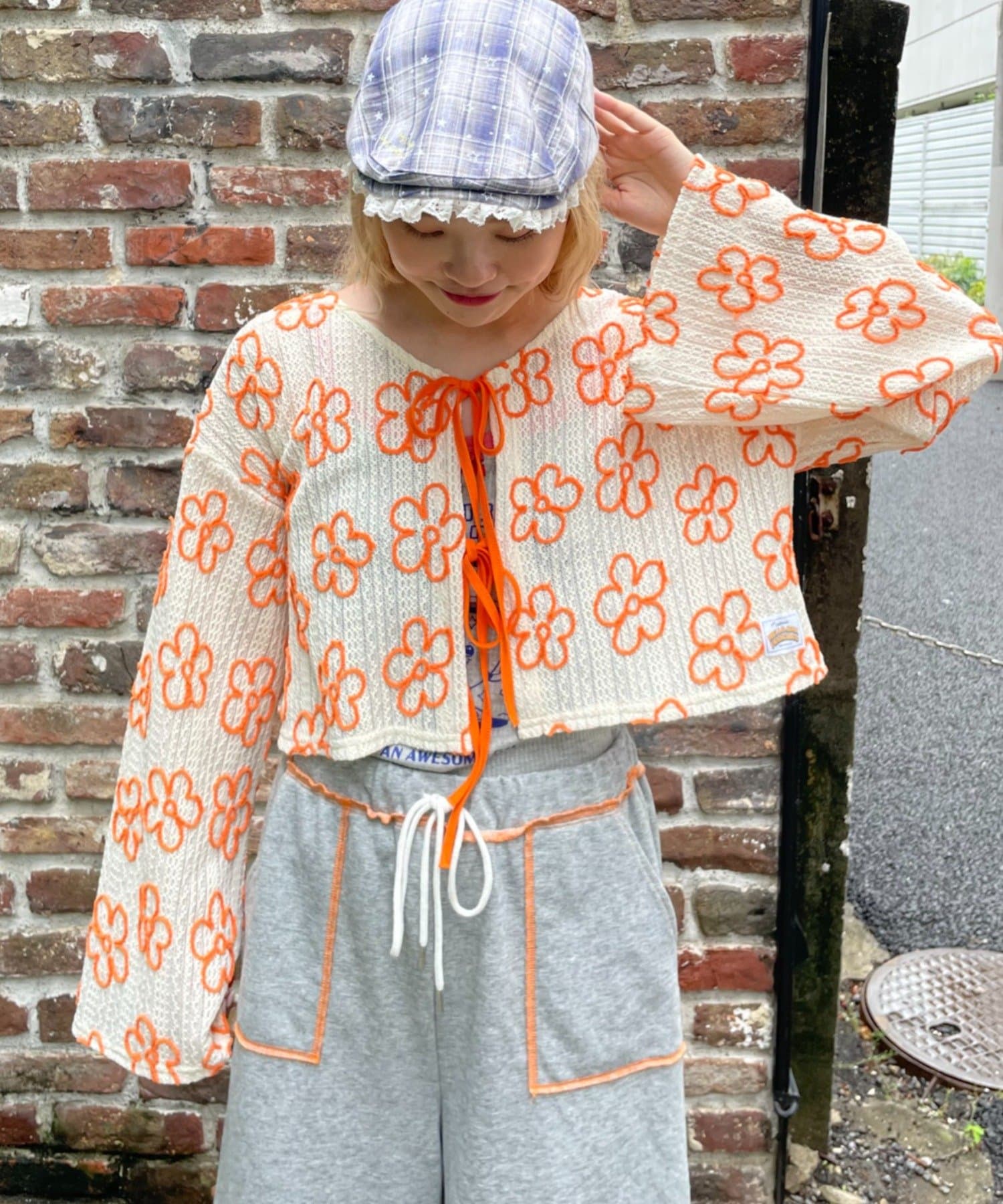 CIAOPANIC TYPY(チャオパニックティピー) 【HELLO.SANFRANCISCO】2WAYフラワーシアー刺繍ボレロ