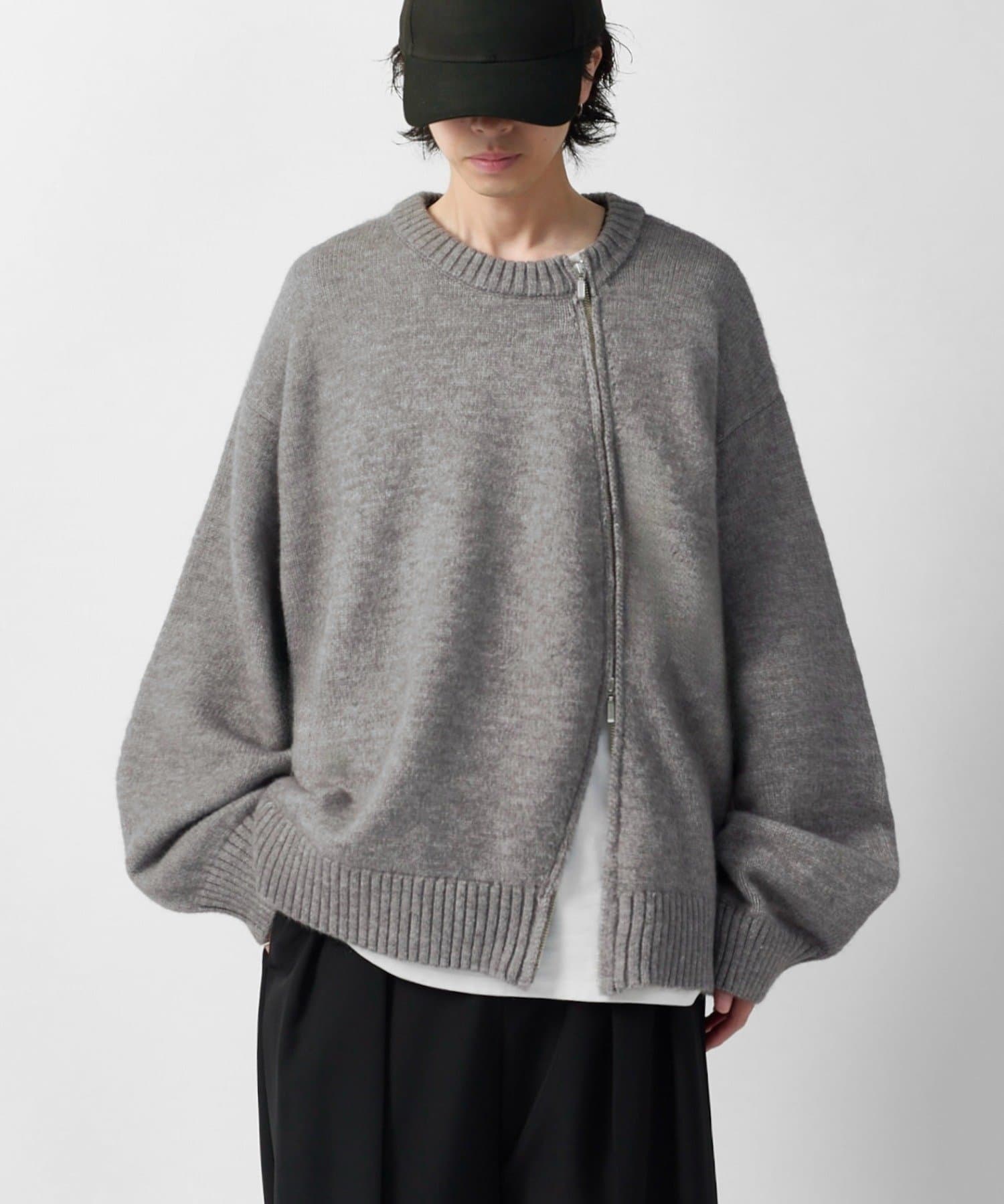 Lui's(ルイス) 【Neucon】ツイストジップデザインオーバーニット