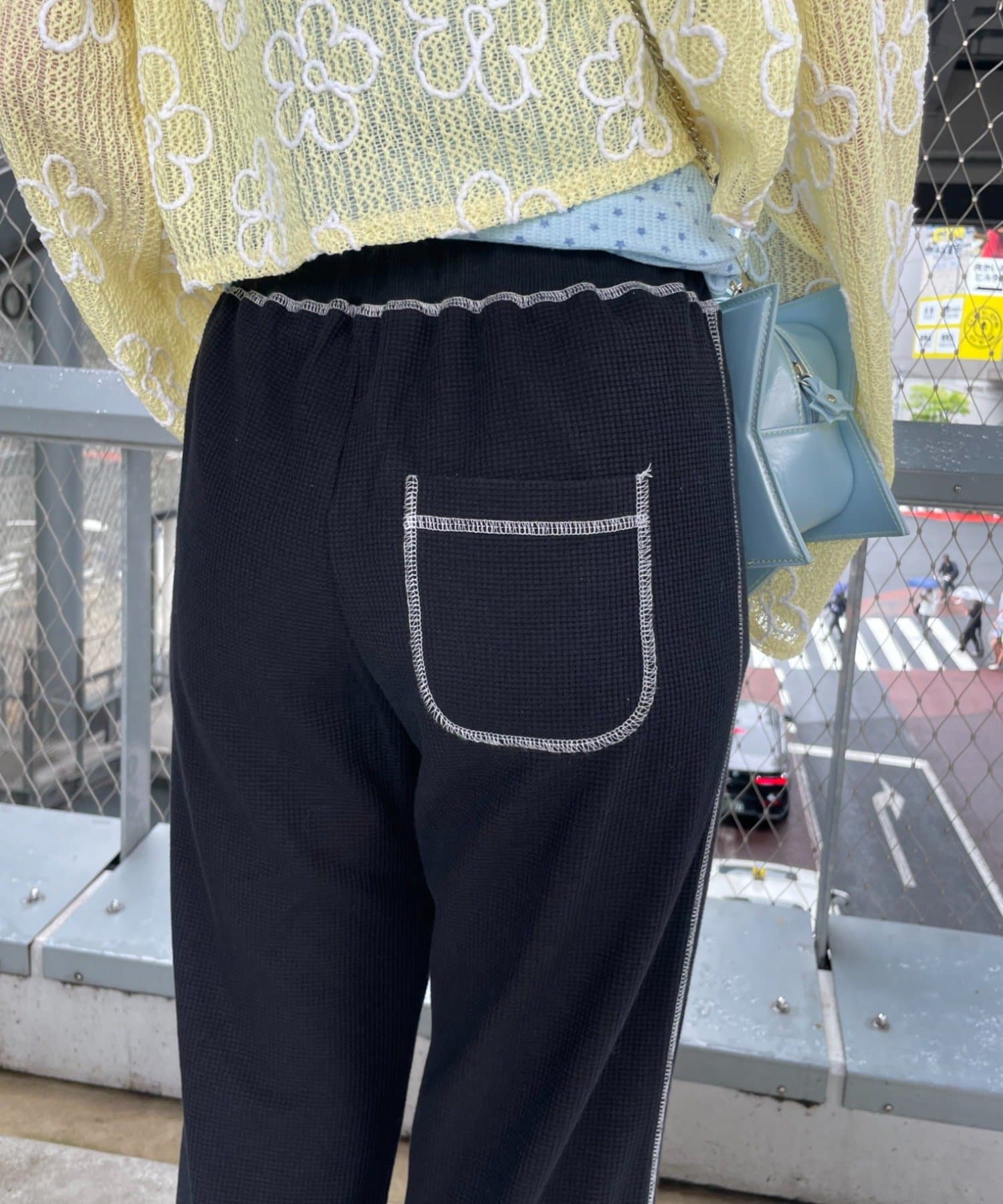 CIAOPANIC TYPY(チャオパニックティピー) 【HELLO.SANFRANCISCO】レースフリルワッフルパンツ