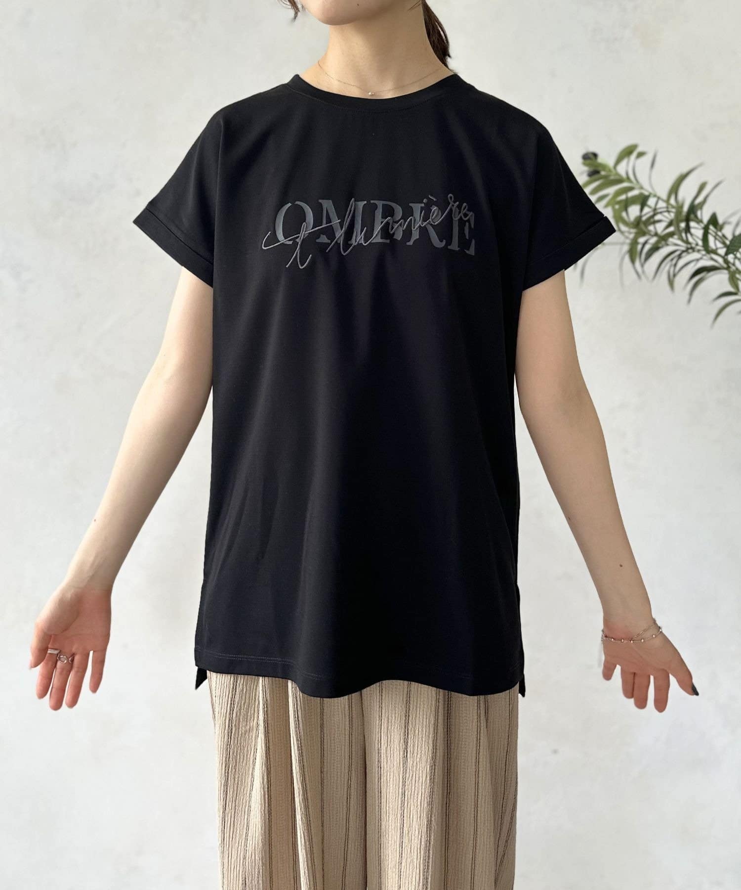 LOCUST(ローカスト) 【WEB限定】半ラバー×刺繍ロゴT
