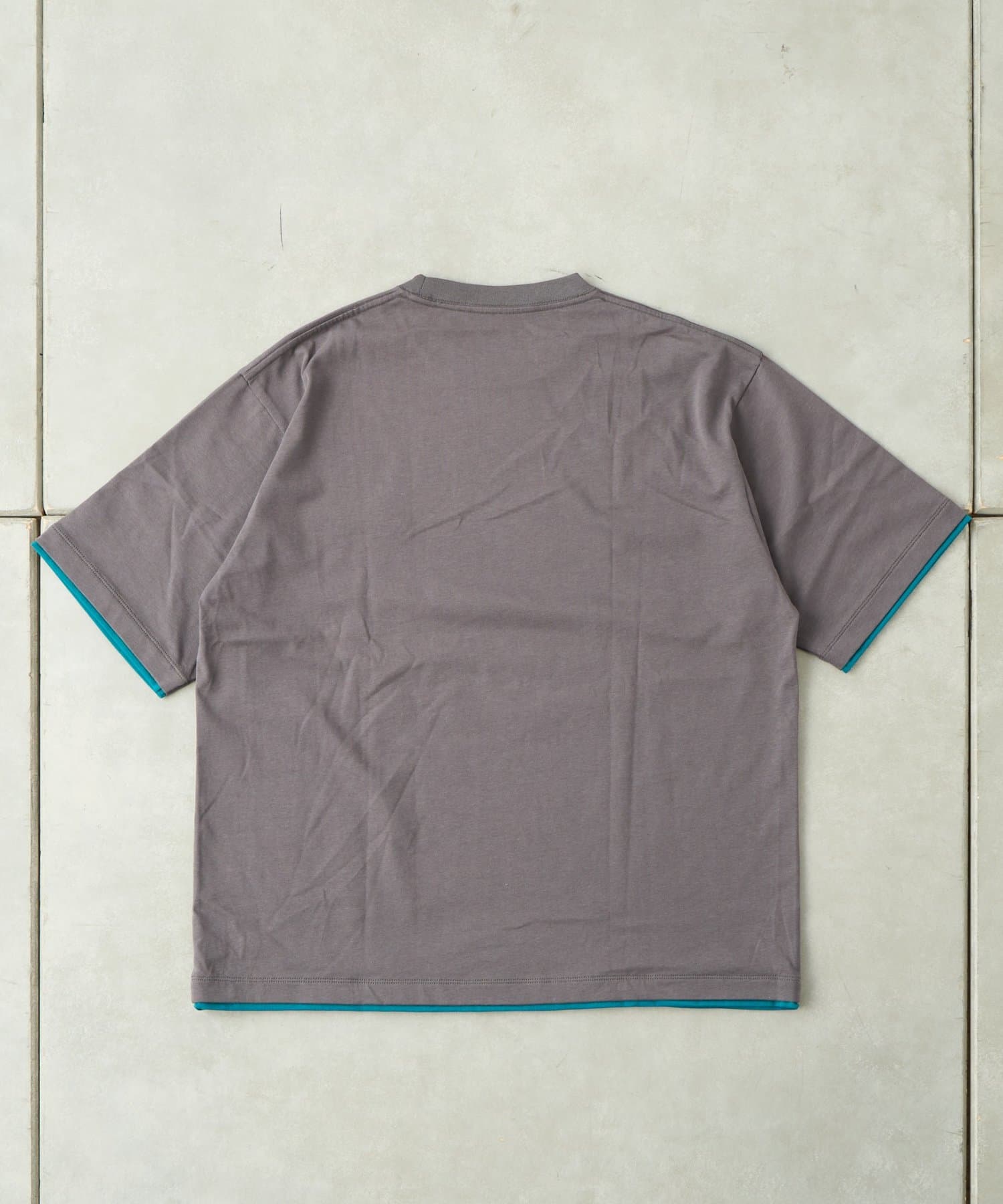 CIAOPANIC TYPY(チャオパニックティピー) 【UNISEX】配色フェイクレイヤードTee