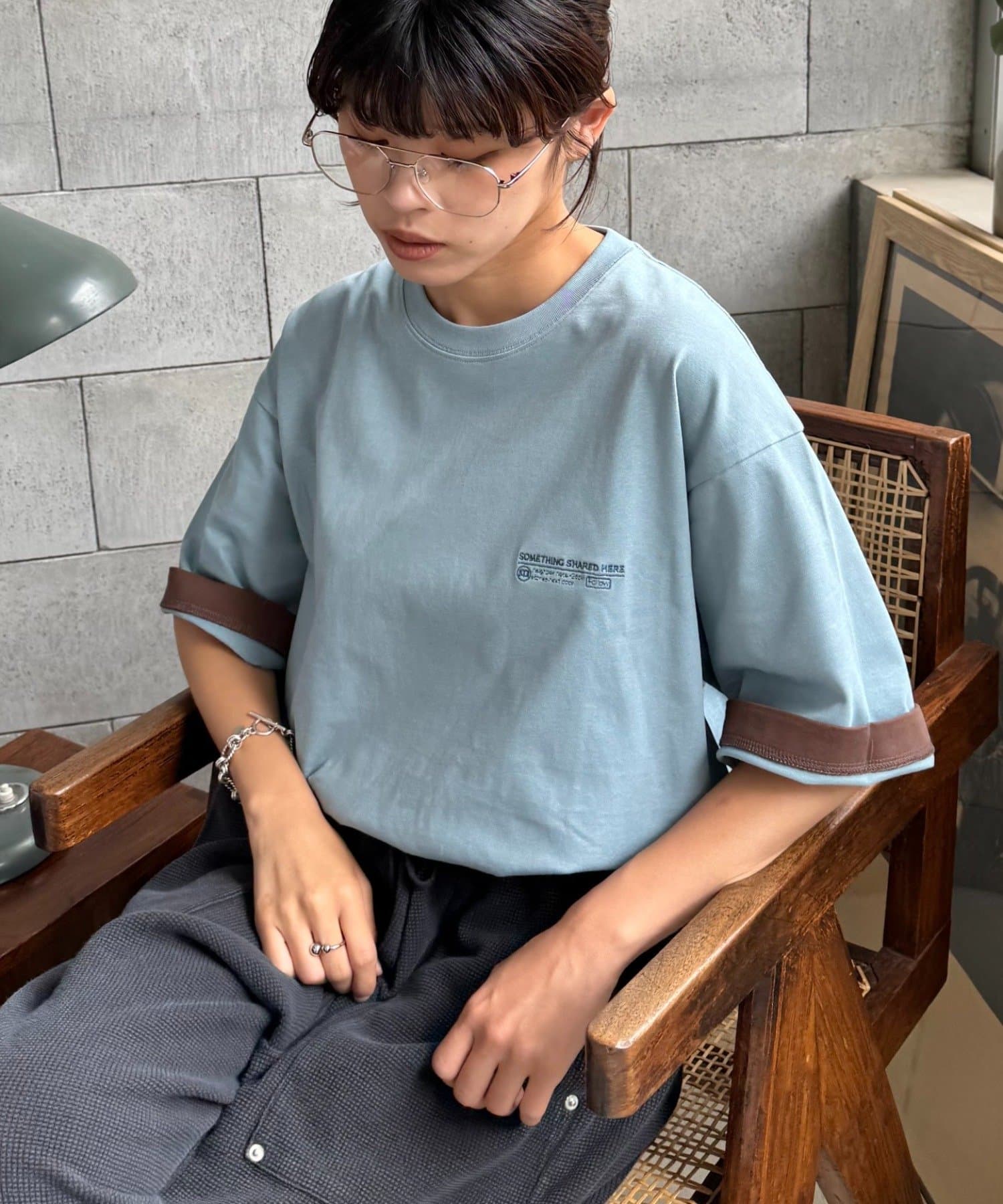 CIAOPANIC TYPY(チャオパニックティピー) 配色フェイクレイヤードTee