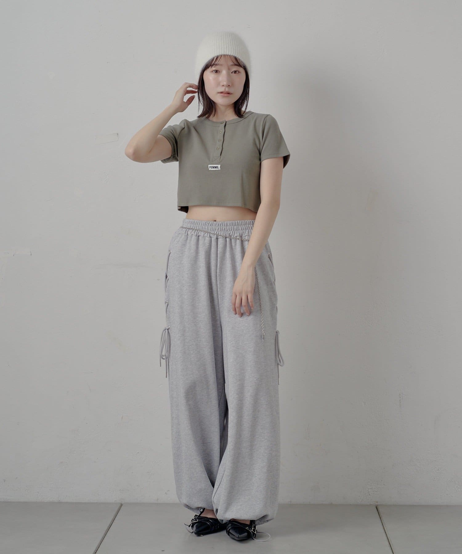 OUTLET(アウトレット) 【mline】ショートロゴタグＴシャツ