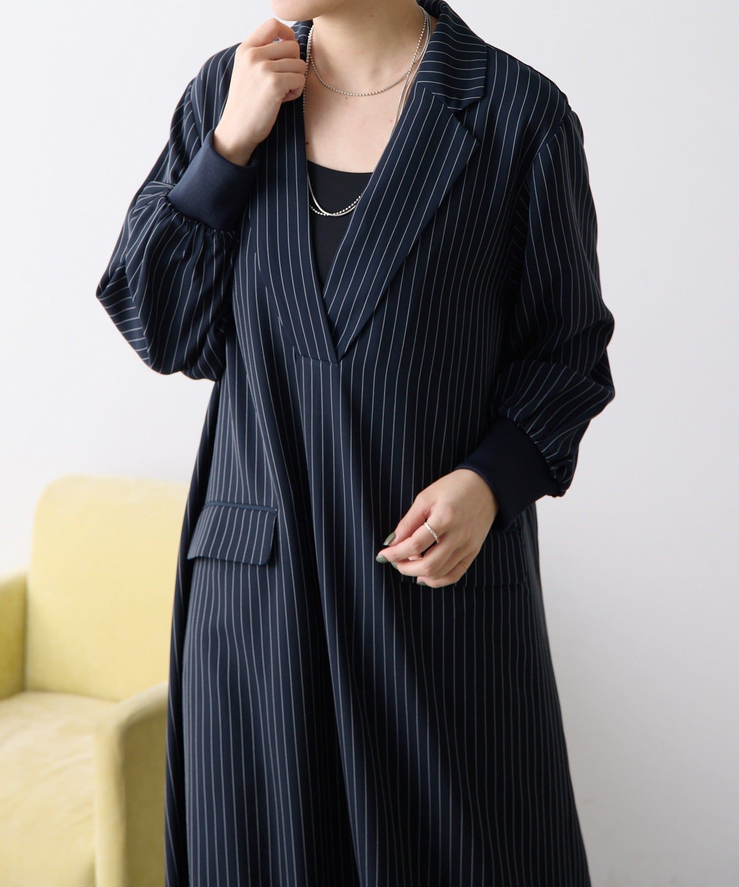 OUTLET(アウトレット) 【ear PAPILLONNER】Vネックワンピース