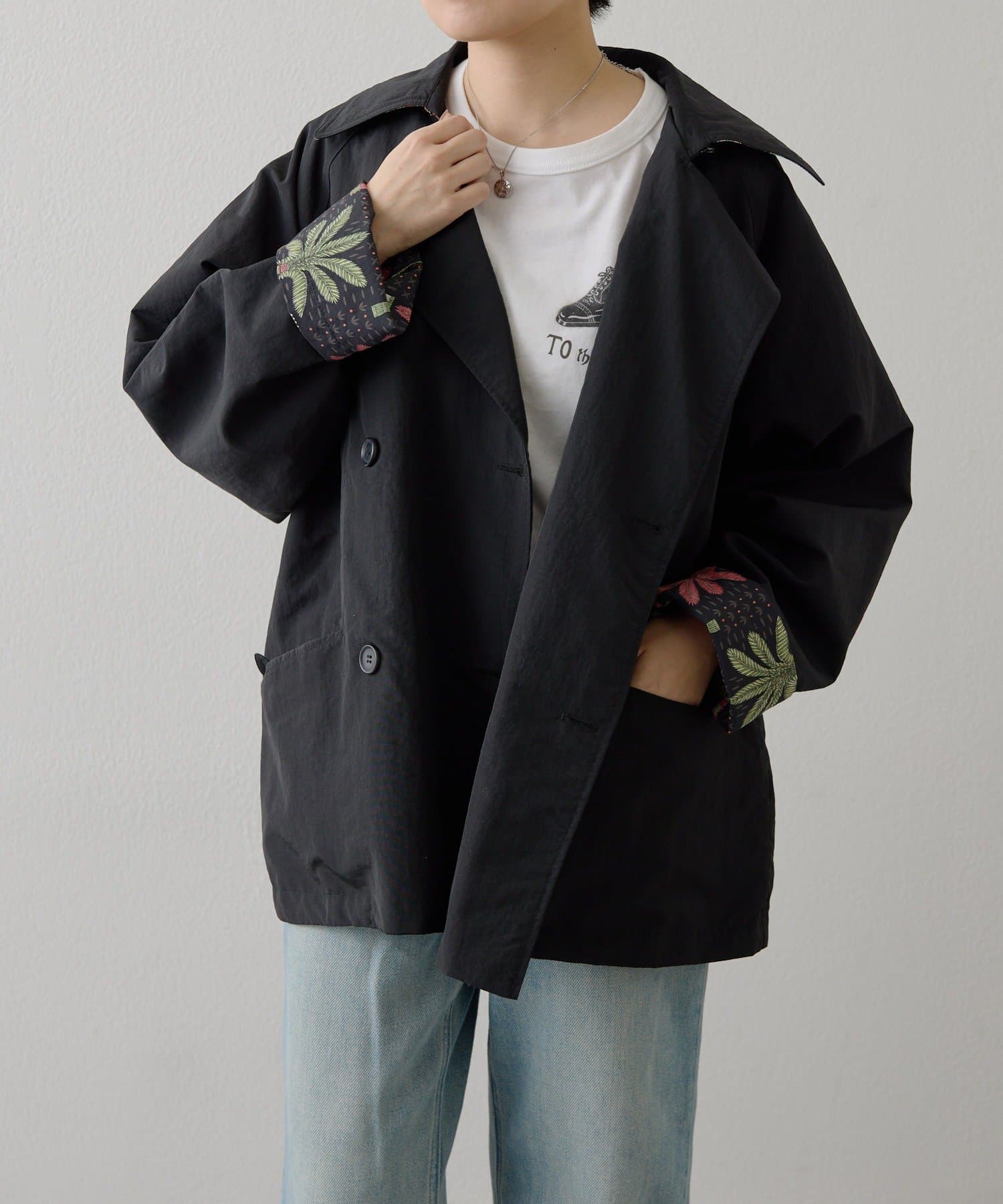 OUTLET(アウトレット) 【ear PAPILLONNER】コラボリバーシブルハーフコート
