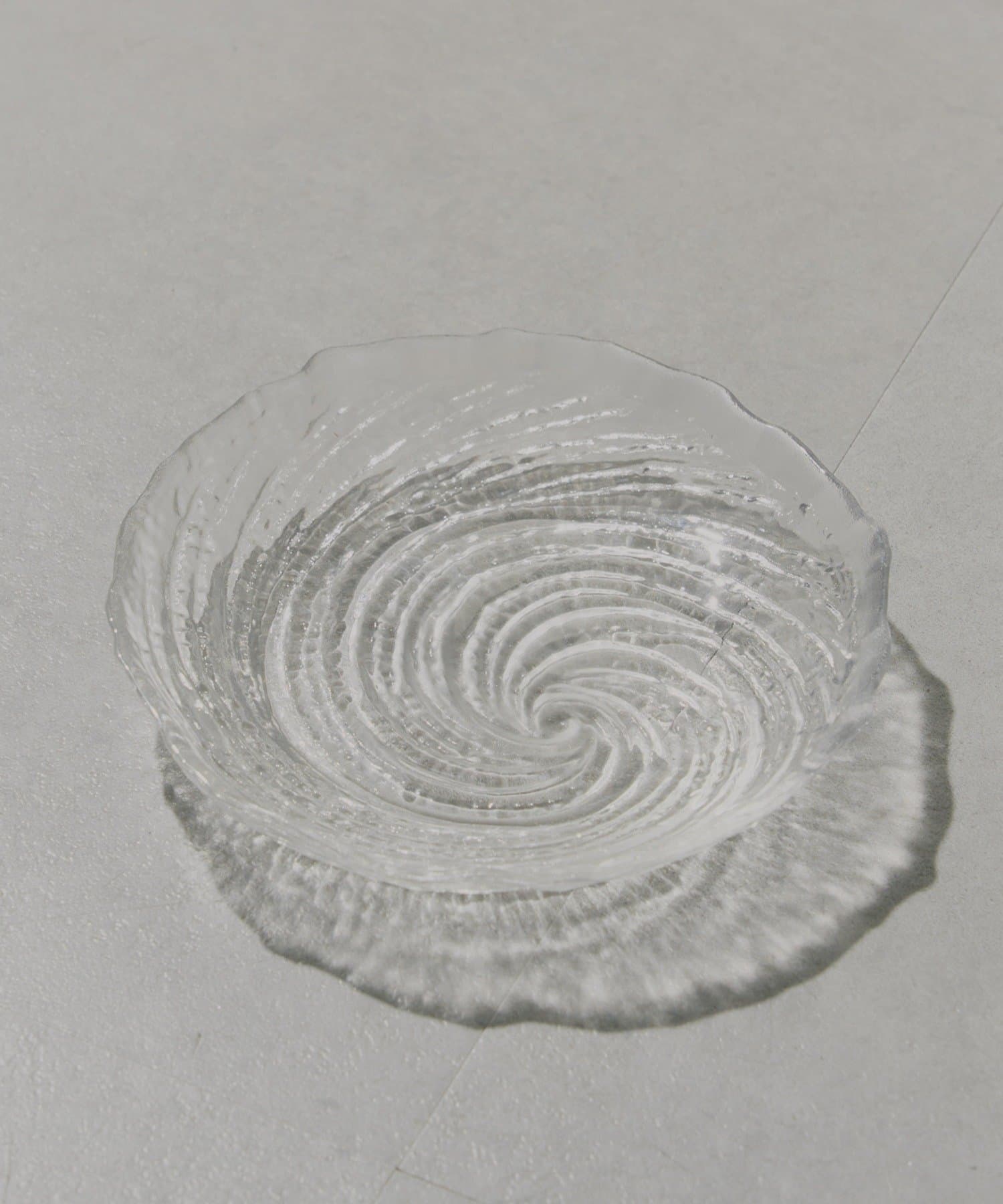 salut!(サリュ) リップルガラスプレート：14cm／GLASS ARTWARE