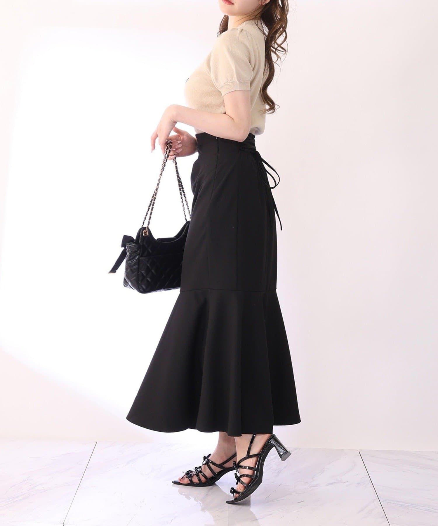 NICE CLAUP / OLIVE des OLIVE OUTLET(ナイスクラップ  / オリーブ デ オリーブ アウトレット) 【one after another】バックレースアップマーメイドスカート