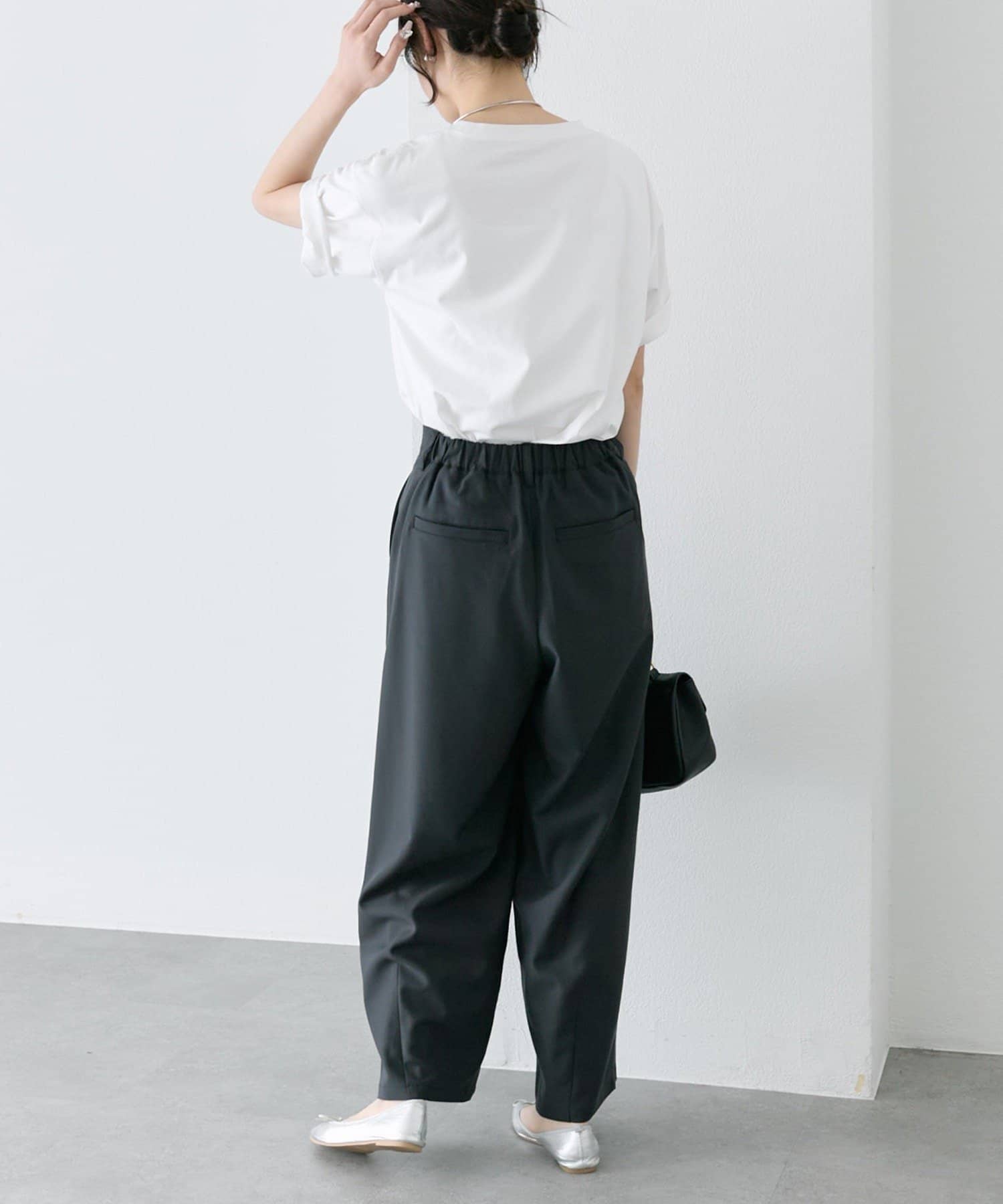 NICE CLAUP / OLIVE des OLIVE OUTLET(ナイスクラップ  / オリーブ デ オリーブ アウトレット) 【PUAL CE CIN】接触冷感バルーンシルエットスラックスパンツ