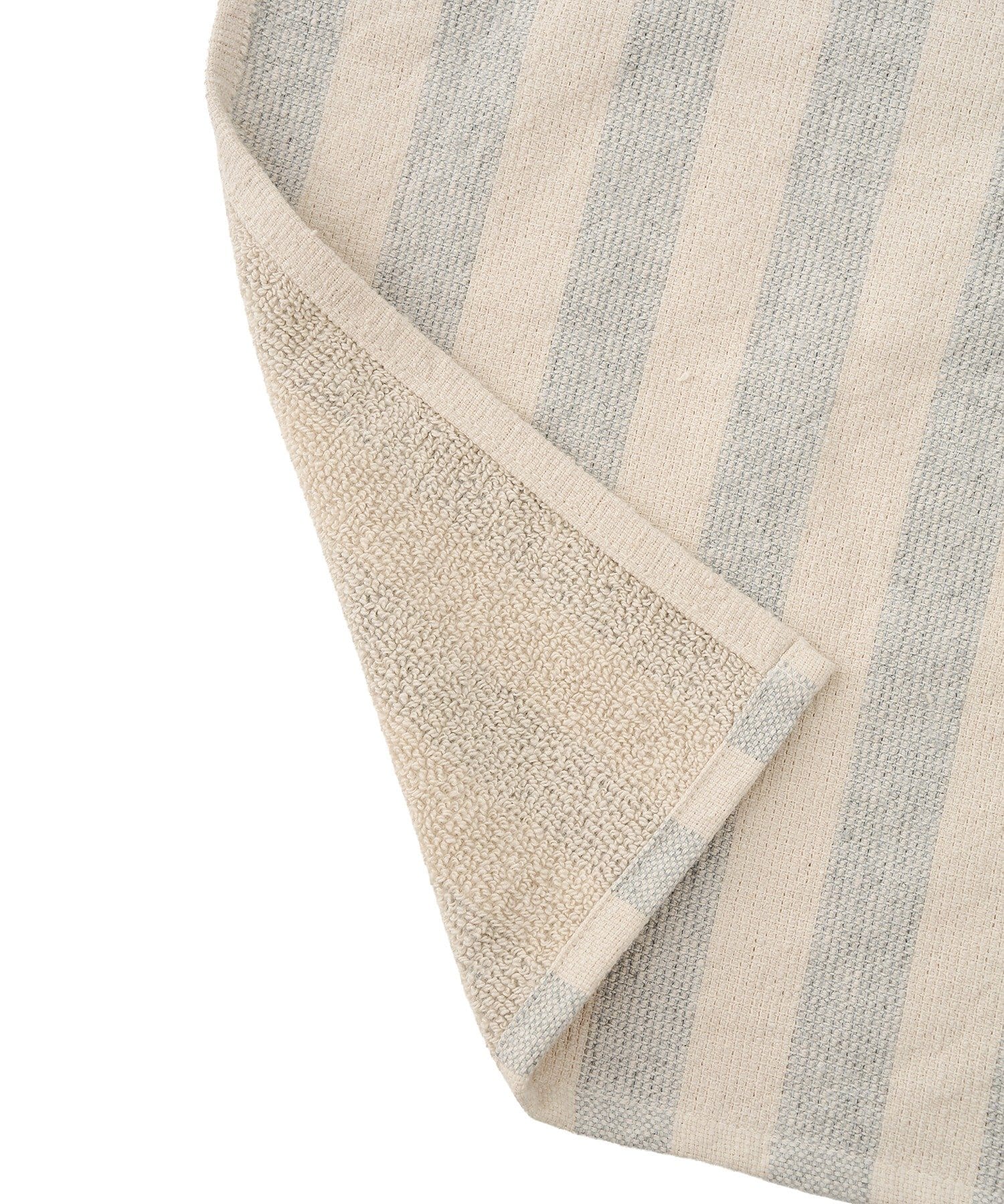 3COINS(スリーコインズ) ボーダーミニバスタオル：100×50cm