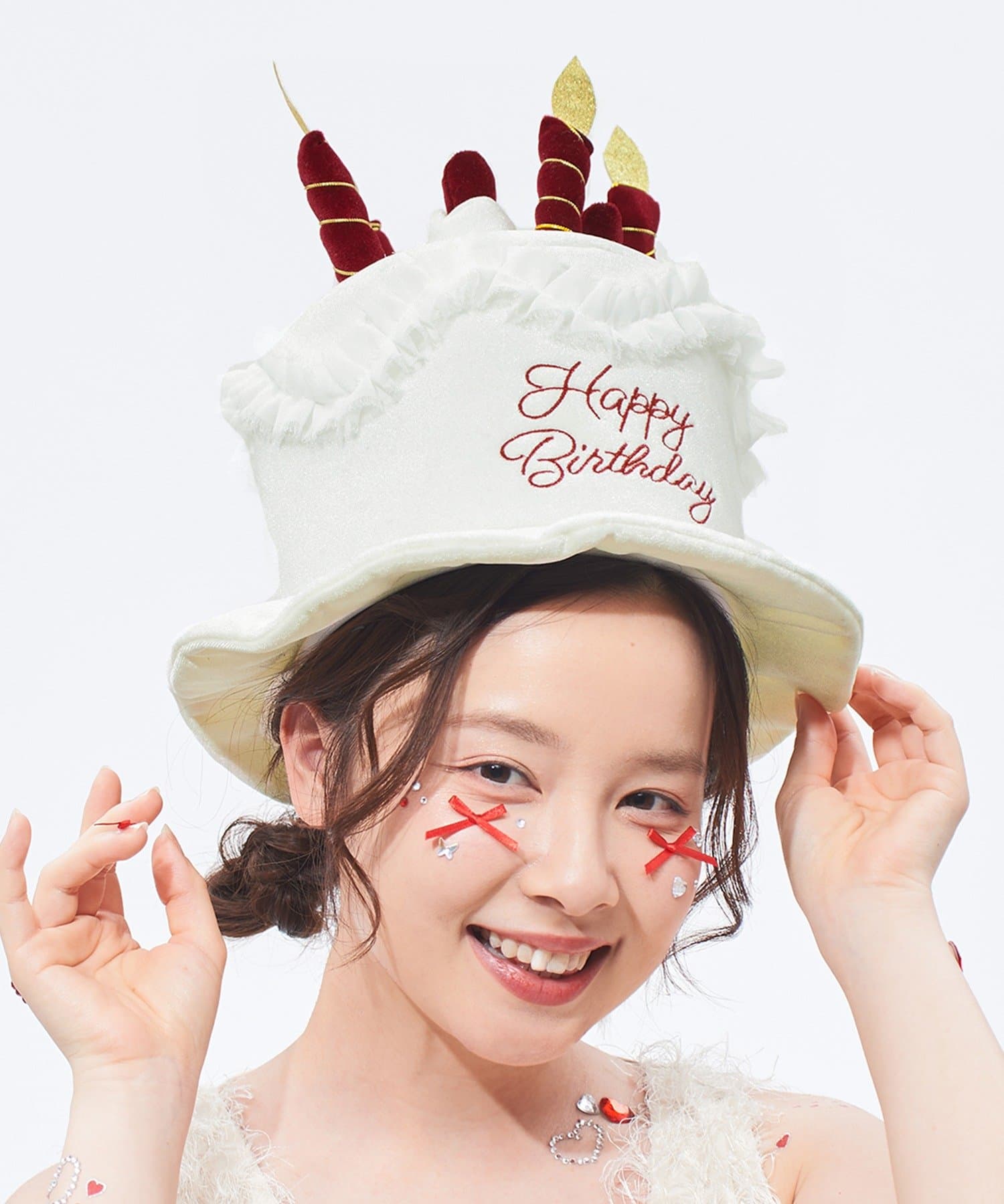 3COINS(スリーコインズ) ケーキ帽子／Let's have a Party!