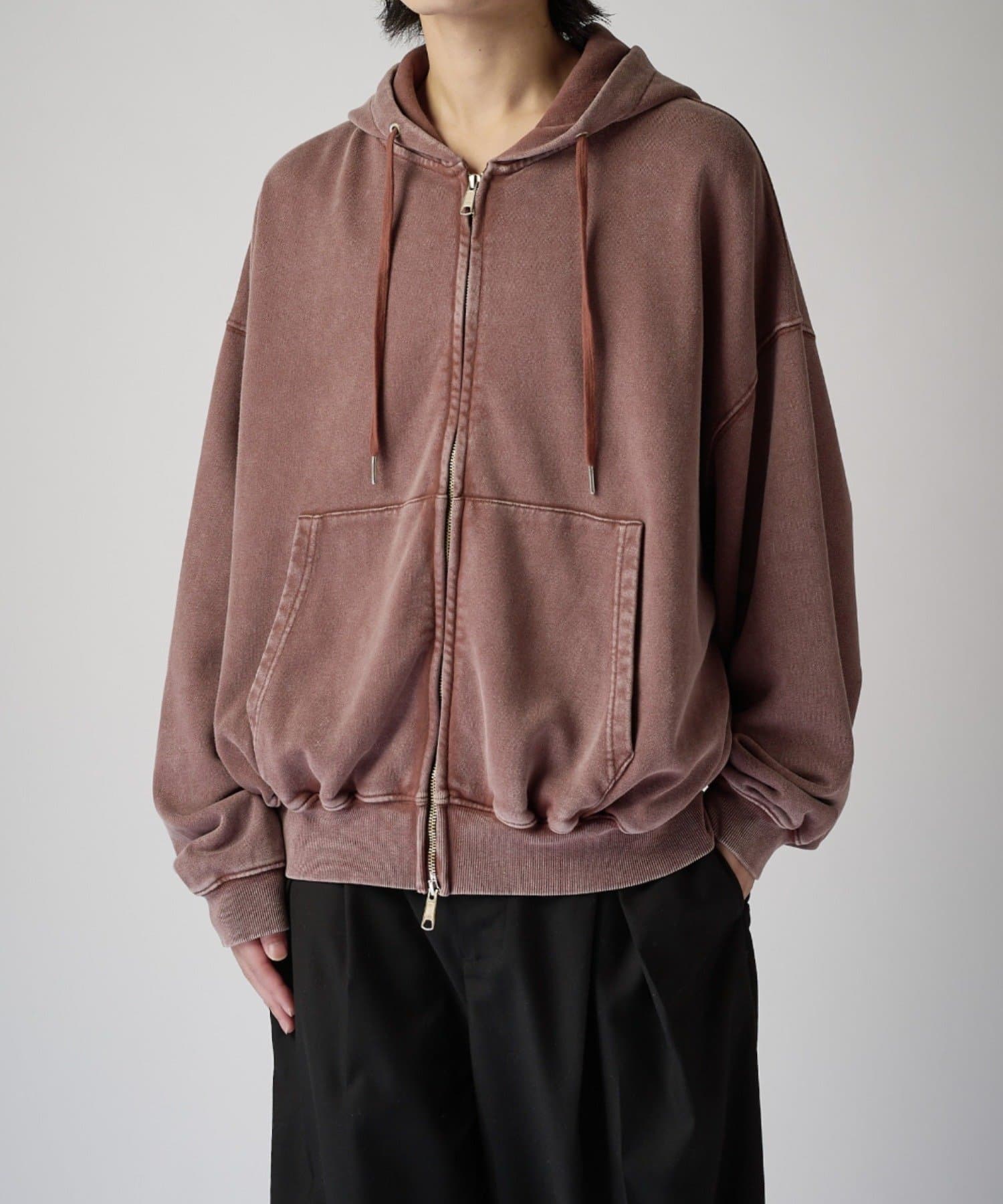 Lui's(ルイス) アシッドウォッシュジップパーカー