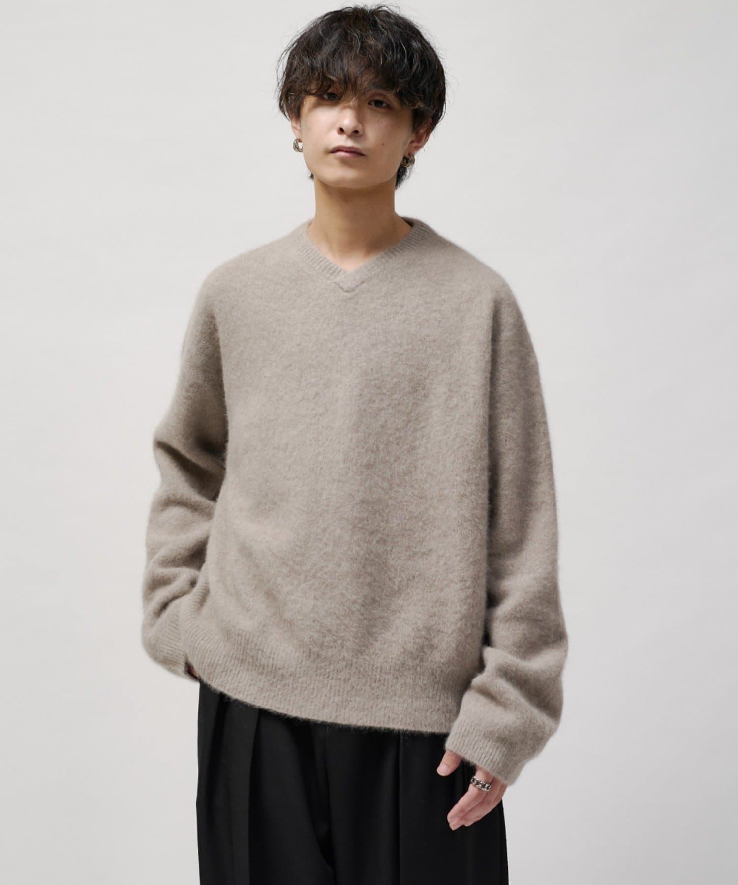 Lui's(ルイス) ウールライトVネックニット