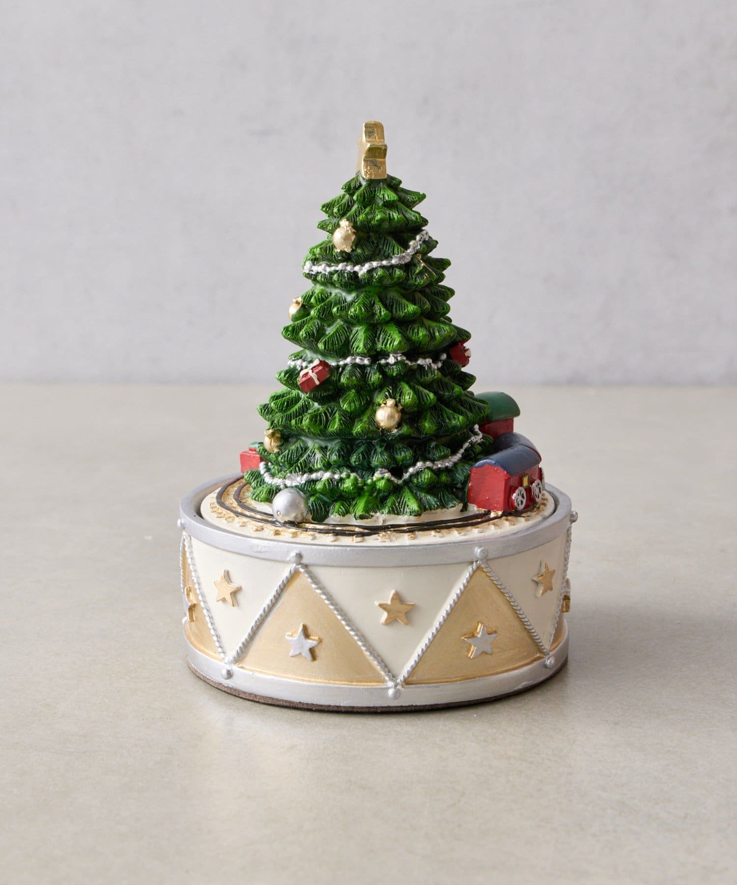 BIRTHDAY BAR(バースデイバー) レジンクリスマスツリースタンド　手巻きオルゴール