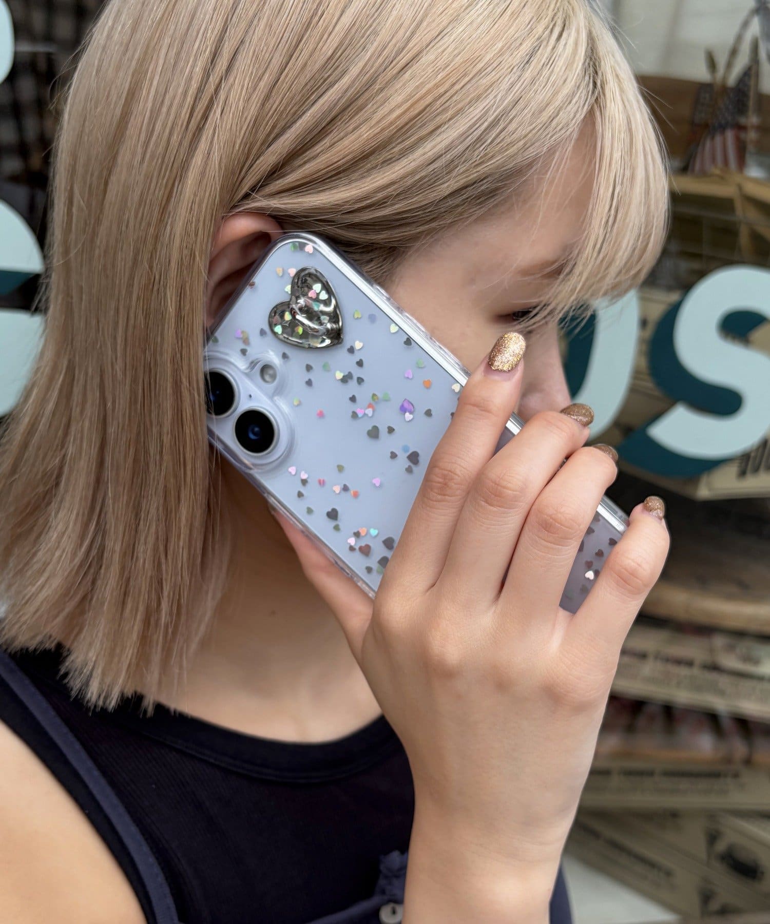 Lattice(ラティス) キーリング付きホログラムスマホケース(iPhone17)