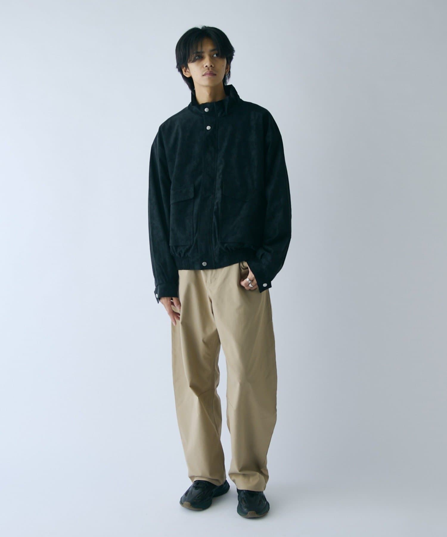 -goocy-(グーシー) ピーチツイルペインターカーブパンツ