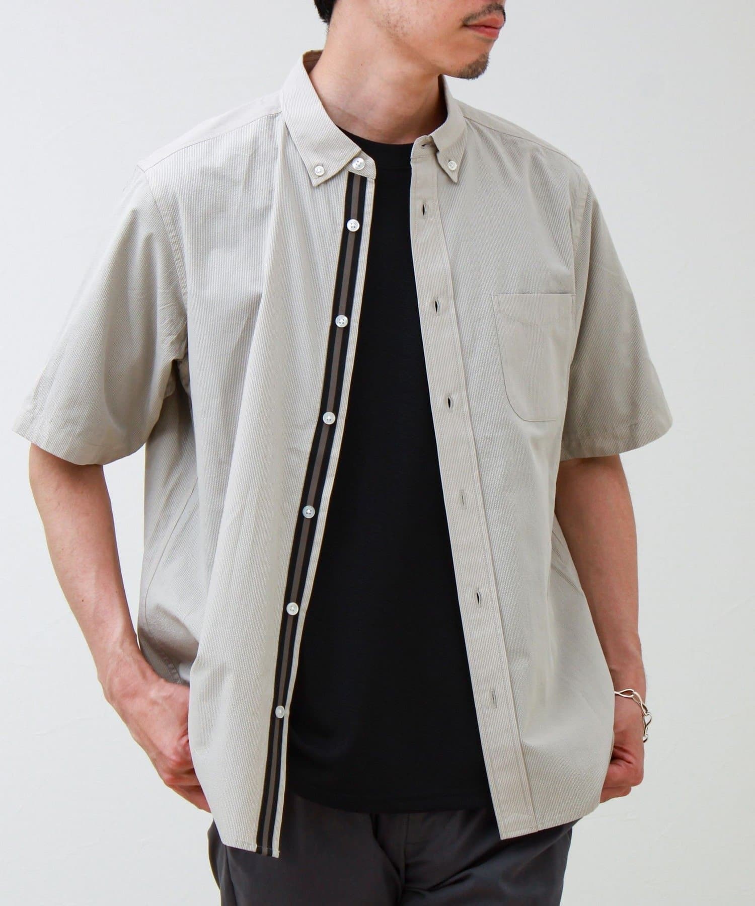 FREDY & GLOSTER(フレディ アンド グロスター) オーバーフローサッカーニットテープS/Sシャツ