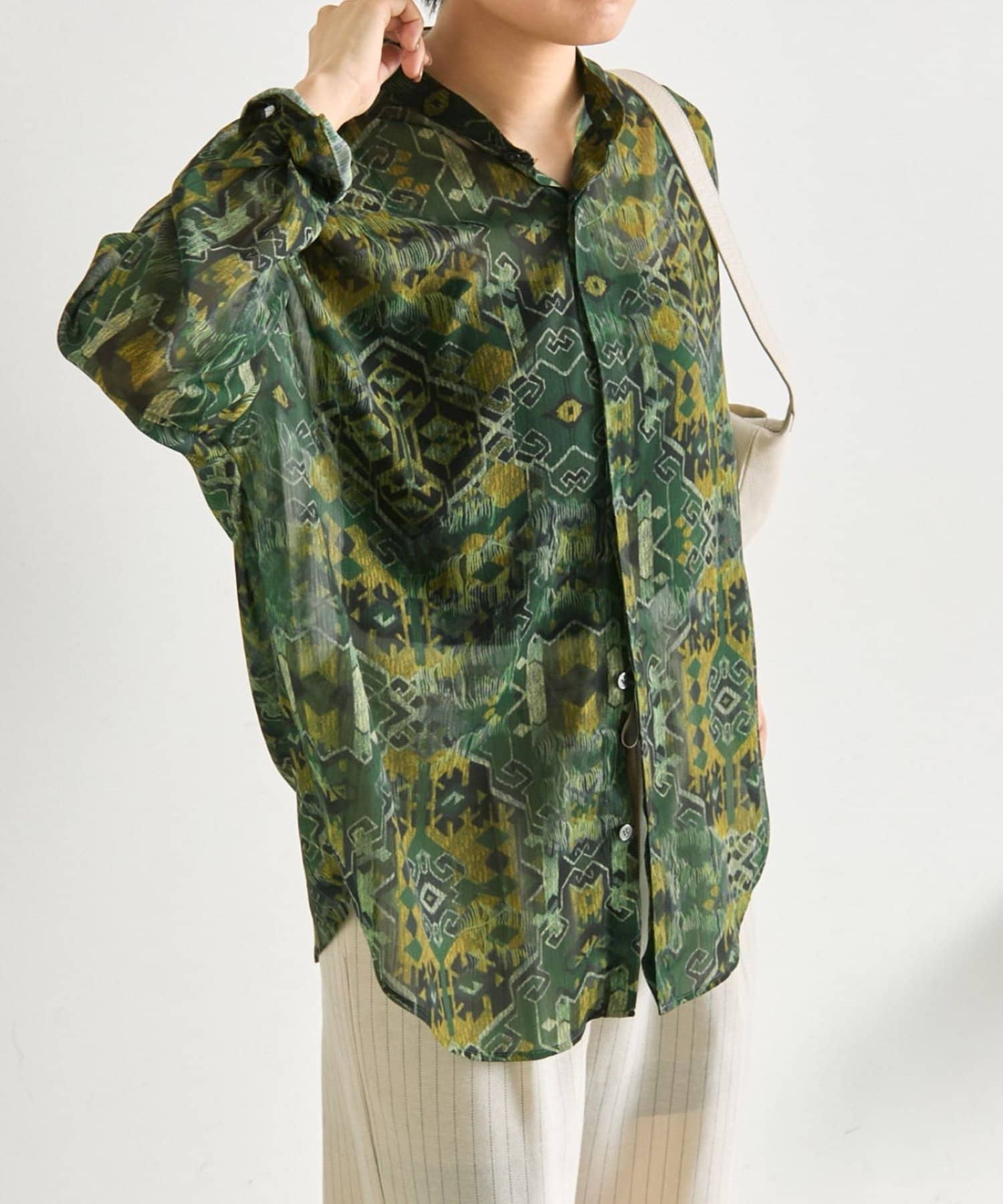 ear PAPILLONNER(イア パピヨネ) インポート柄シャツ【SUM1 STYLE(スミスタイル)】