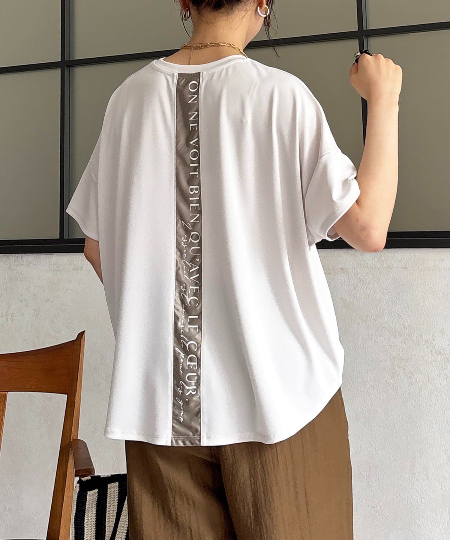 un dix cors(アンディコール) スムースバックロゴプルオーバー