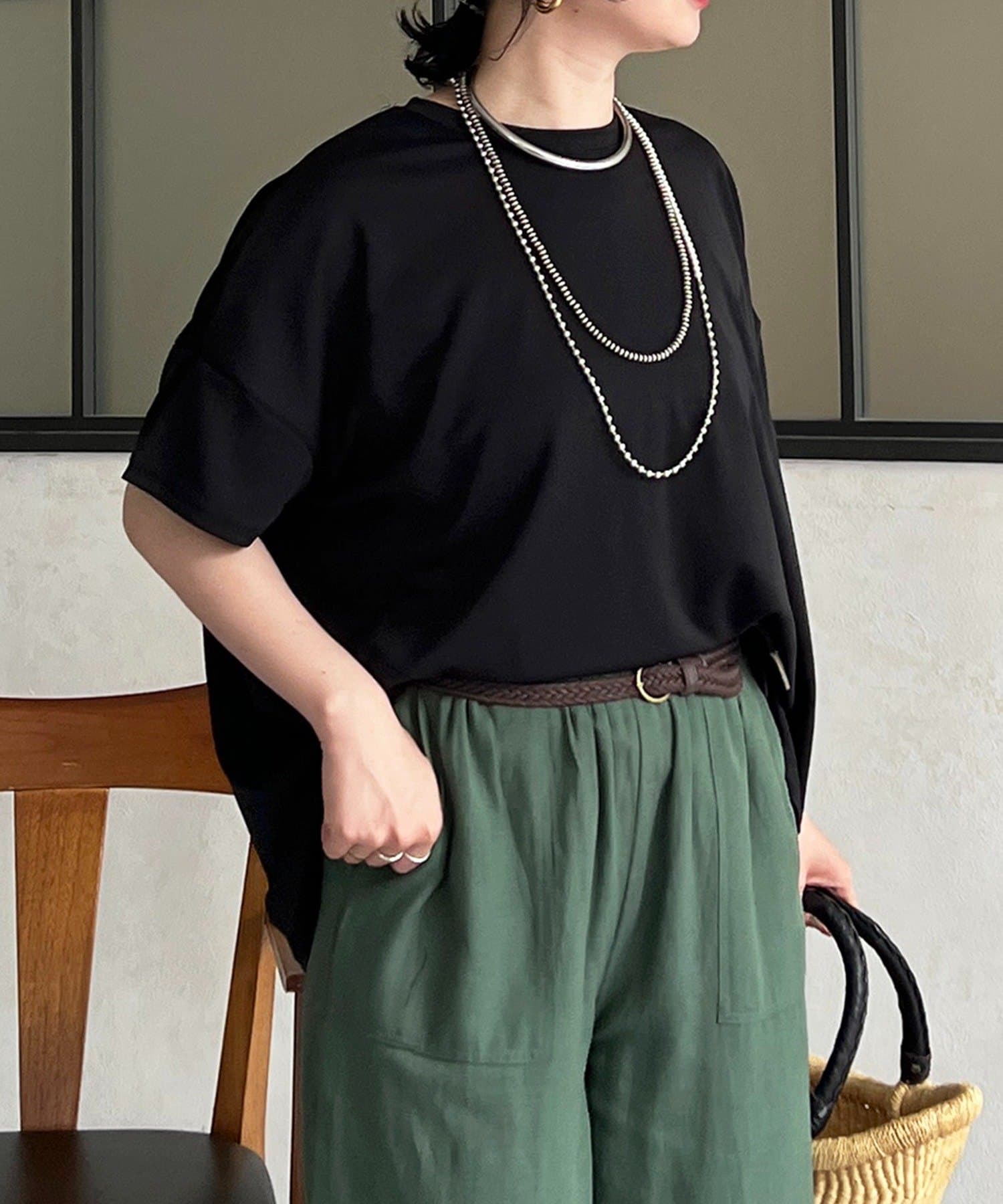 un dix cors(アンディコール) スムースバックロゴプルオーバー