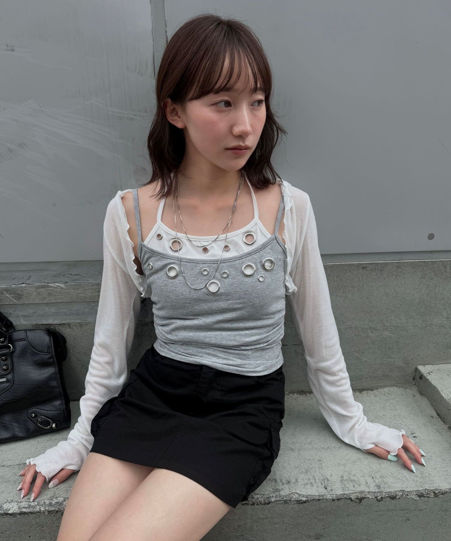 mline(エムライン) [mline]カーゴポケットミニスカート