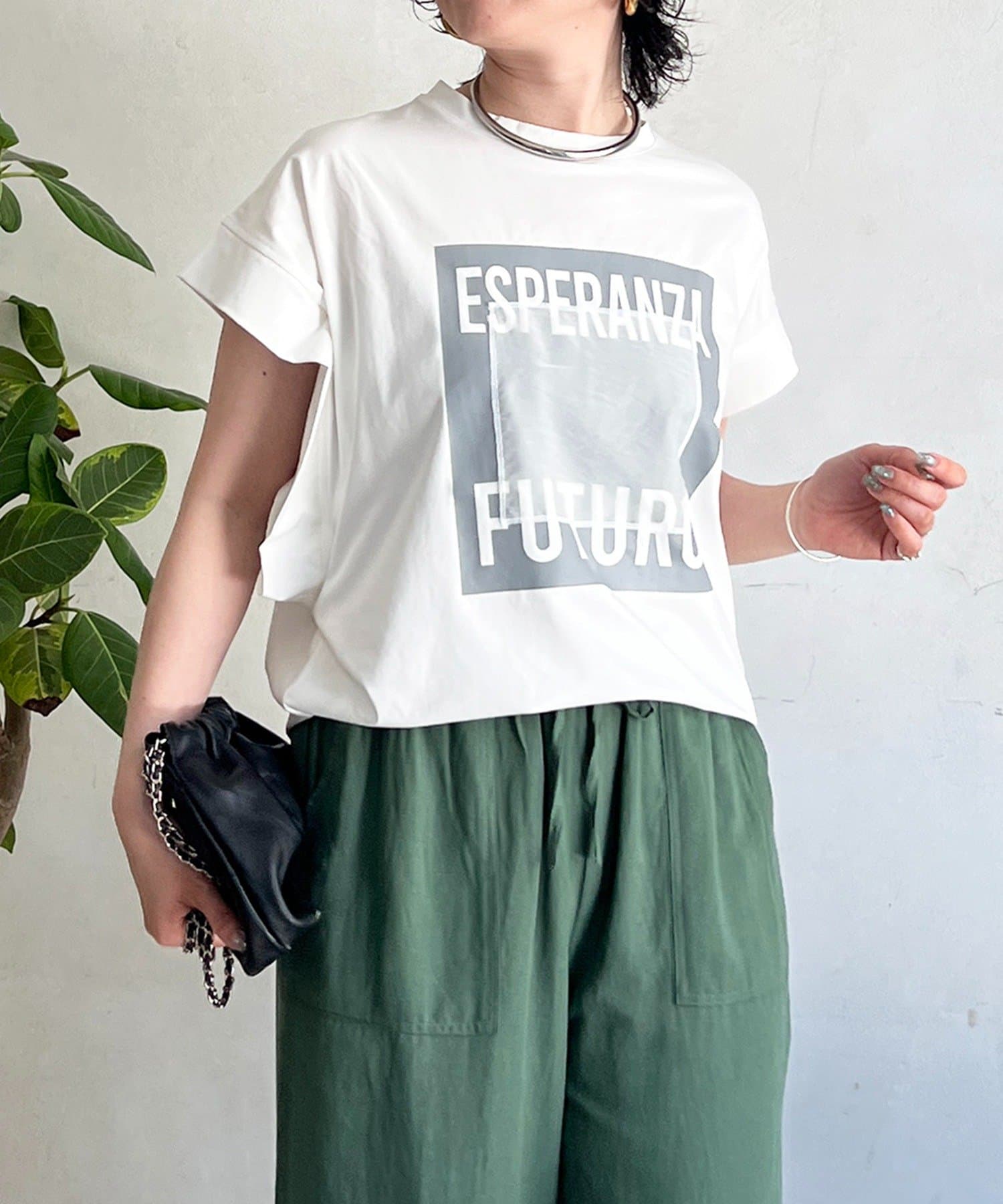 un dix cors(アンディコール) メタリックプリントTEE