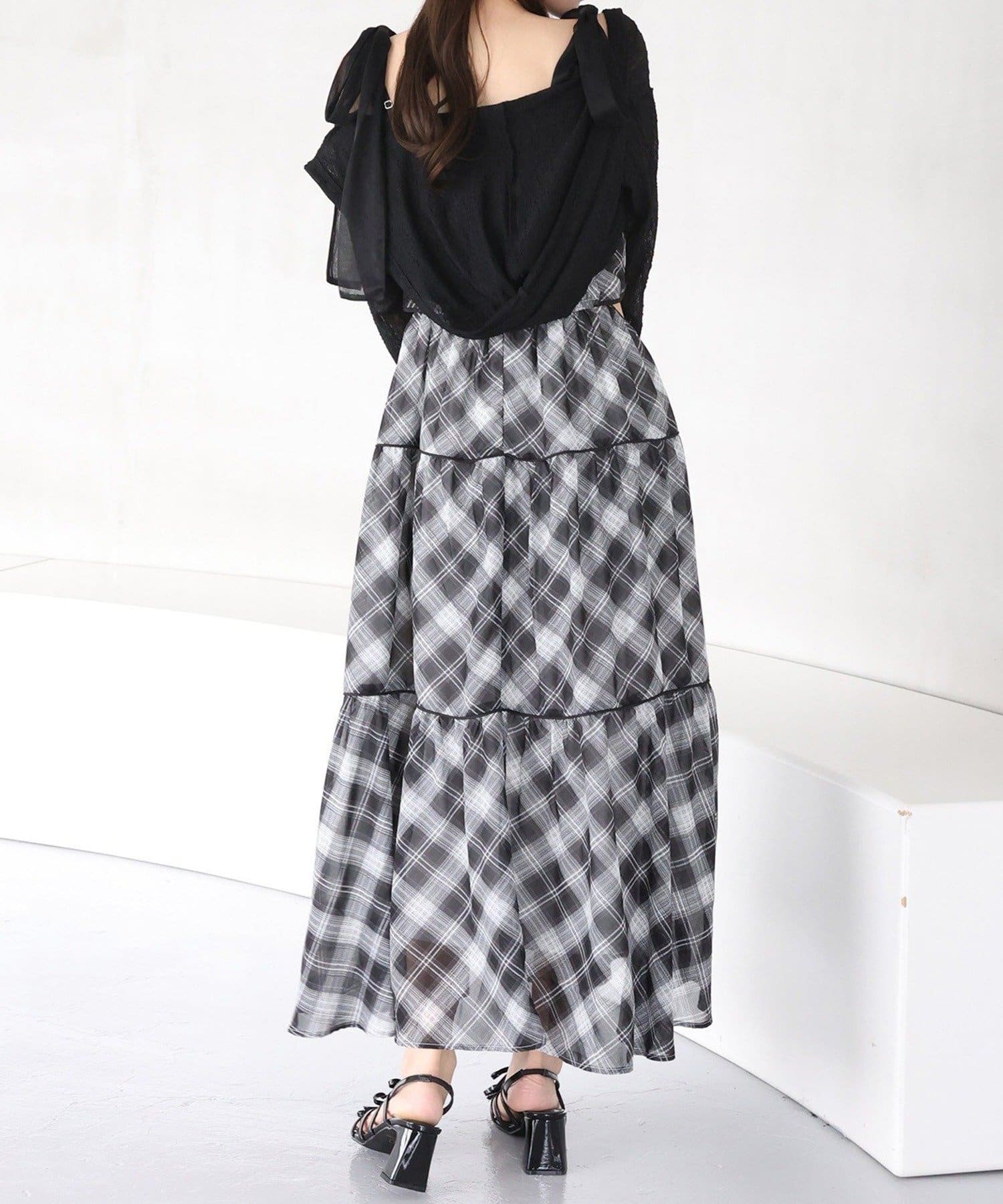 NICE CLAUP / OLIVE des OLIVE OUTLET(ナイスクラップ  / オリーブ デ オリーブ アウトレット) 【one after another】ロゴプレート付きフーディーボレロ