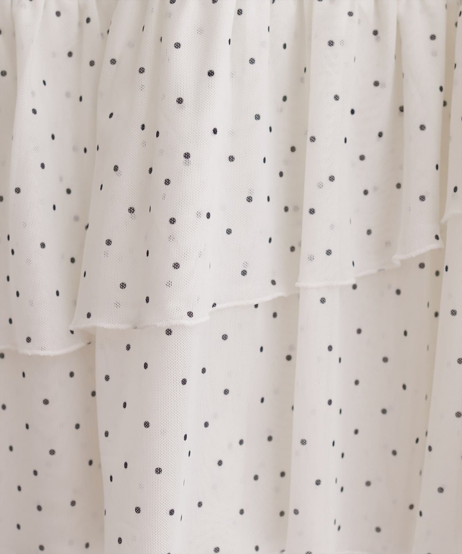 NICE CLAUP / OLIVE des OLIVE OUTLET(ナイスクラップ  / オリーブ デ オリーブ アウトレット) 【natural couture】総レースティアードトップス