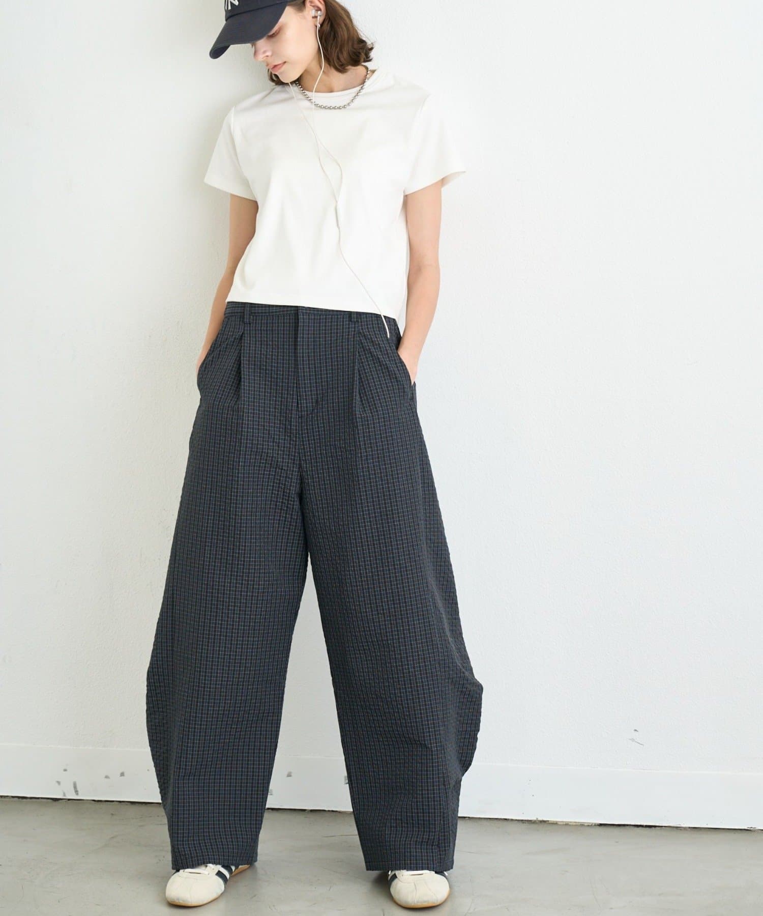 CIAOPANIC TYPY(チャオパニックティピー) 【UNISEX】チェックカーブスラックス