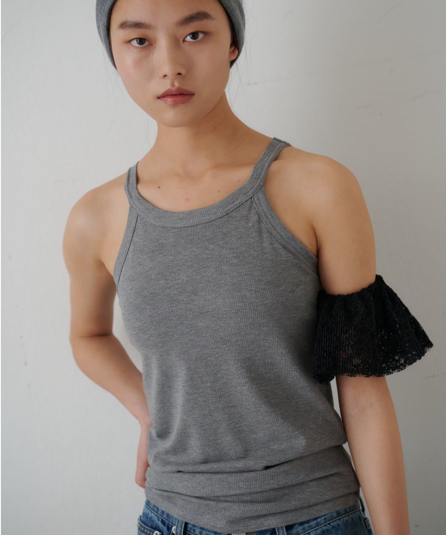 SHENERY(シーナリー) カップ付アメスリリブタンクトップ