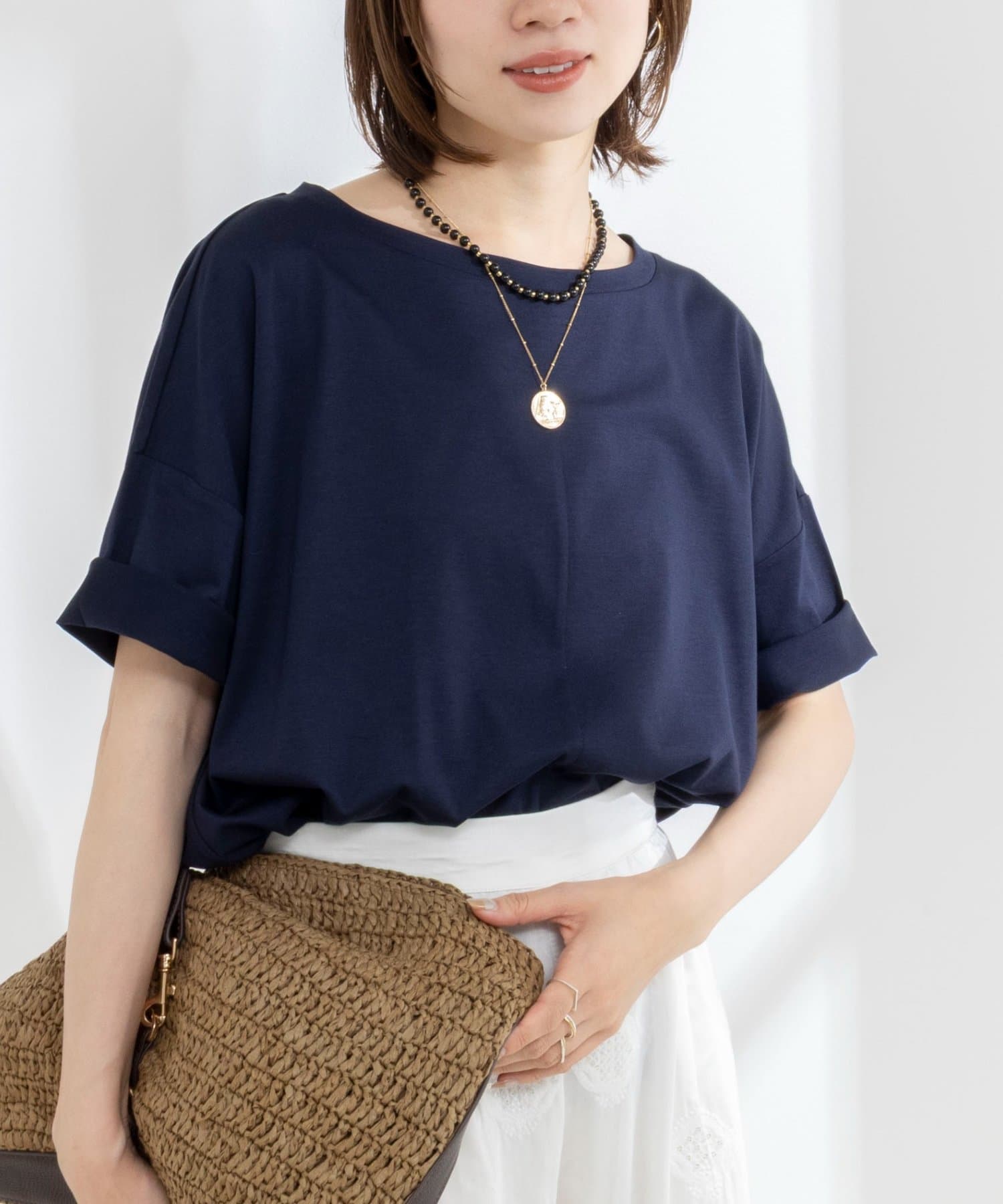 NOLLEY'S(ノーリーズ) 【WEB限定】ウォッシャブルリヨセル綿オトナT