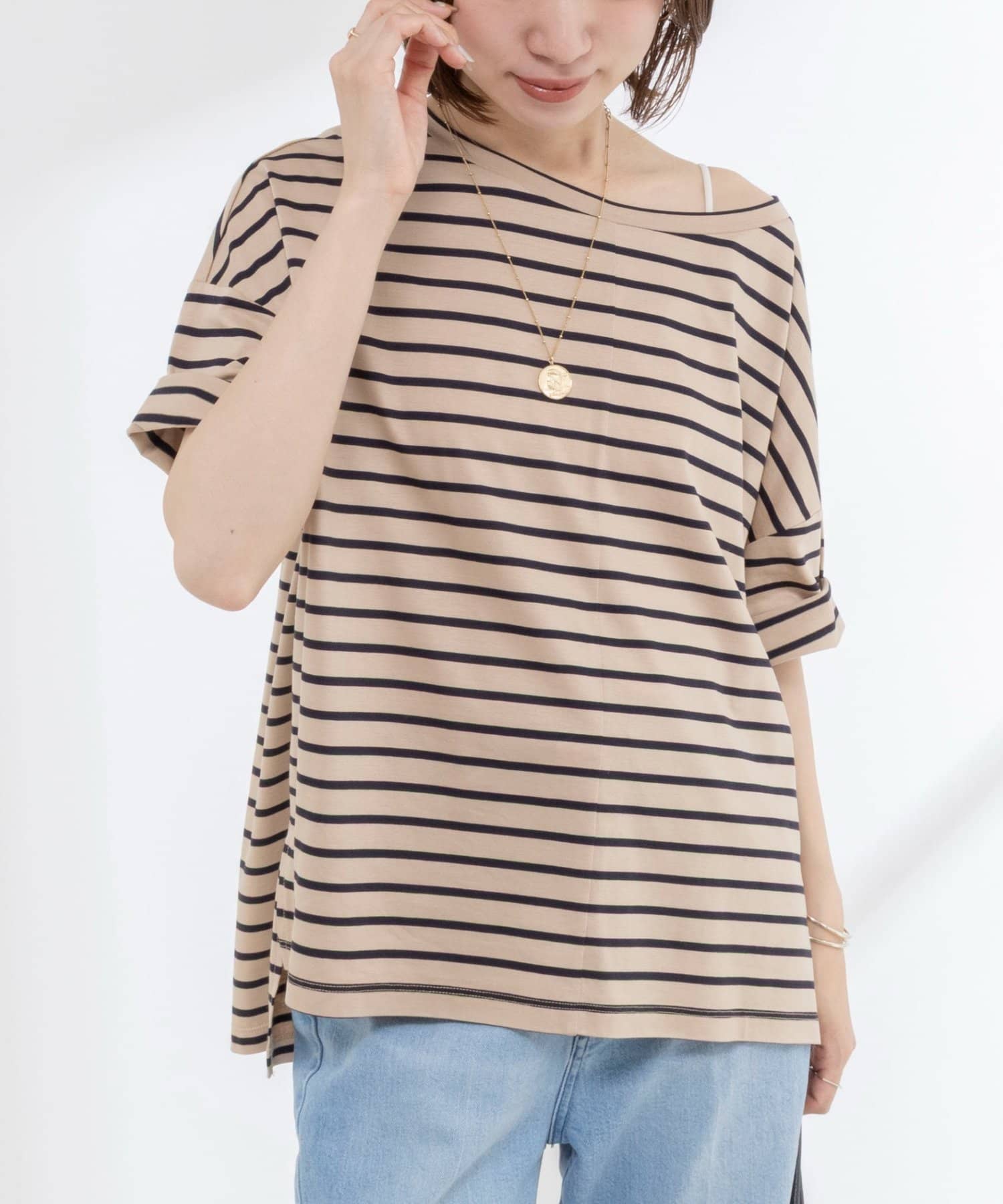 NOLLEY'S(ノーリーズ) 【WEB限定】ウォッシャブルリヨセル綿オトナT