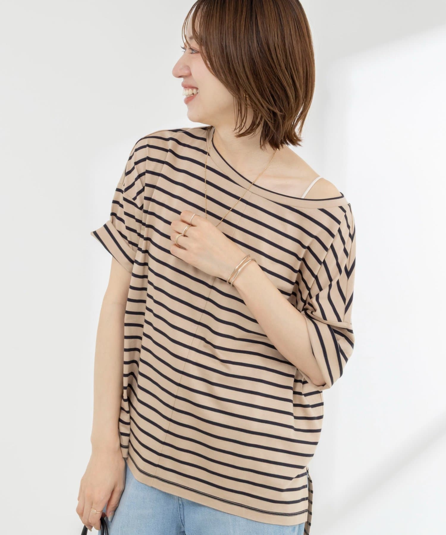NOLLEY'S(ノーリーズ) 【WEB限定】ウォッシャブルリヨセル綿オトナT