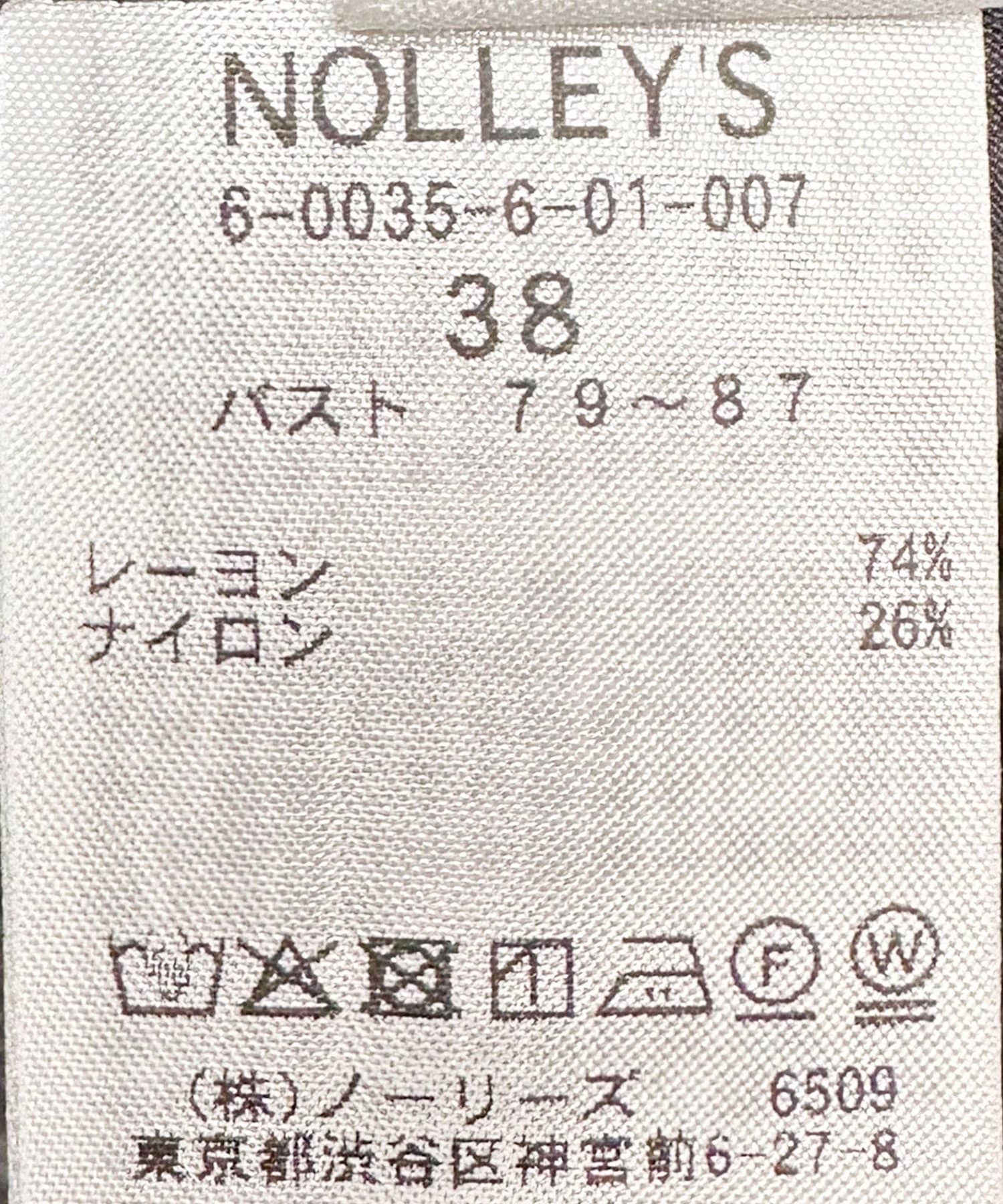 NOLLEY'S(ノーリーズ) 《接触冷感》【BECシリーズ】ウォッシャブルシアーノースリーブペプラムブラウス