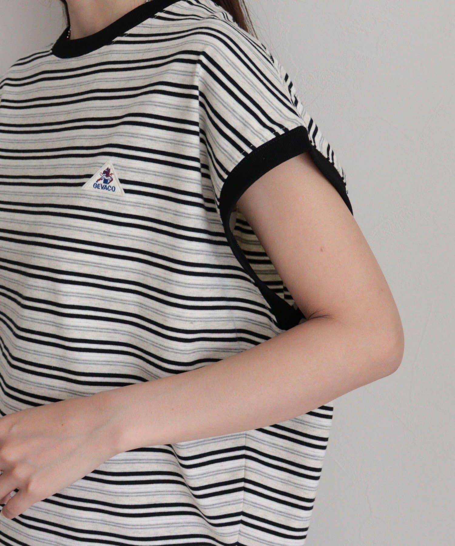 FREDY & GLOSTER(フレディ アンド グロスター) 【GEVACO/ゲバコ】クルーネックフレンチスリーブTシャツ