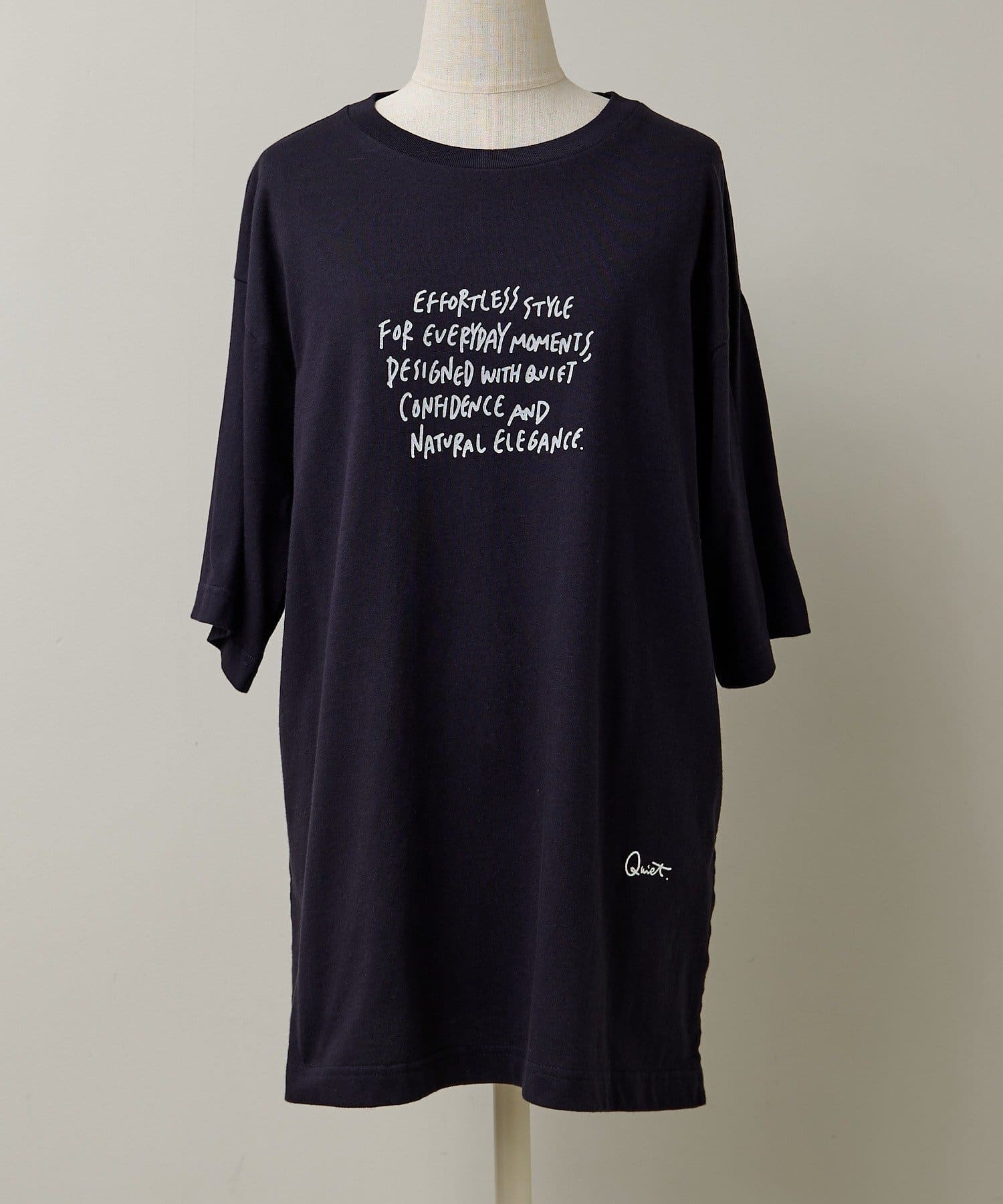 PUAL CE CIN(ピュアルセシン) 【＠kokiminitaコラボ】ロゴプリント×ロゴ刺繍Tシャツ