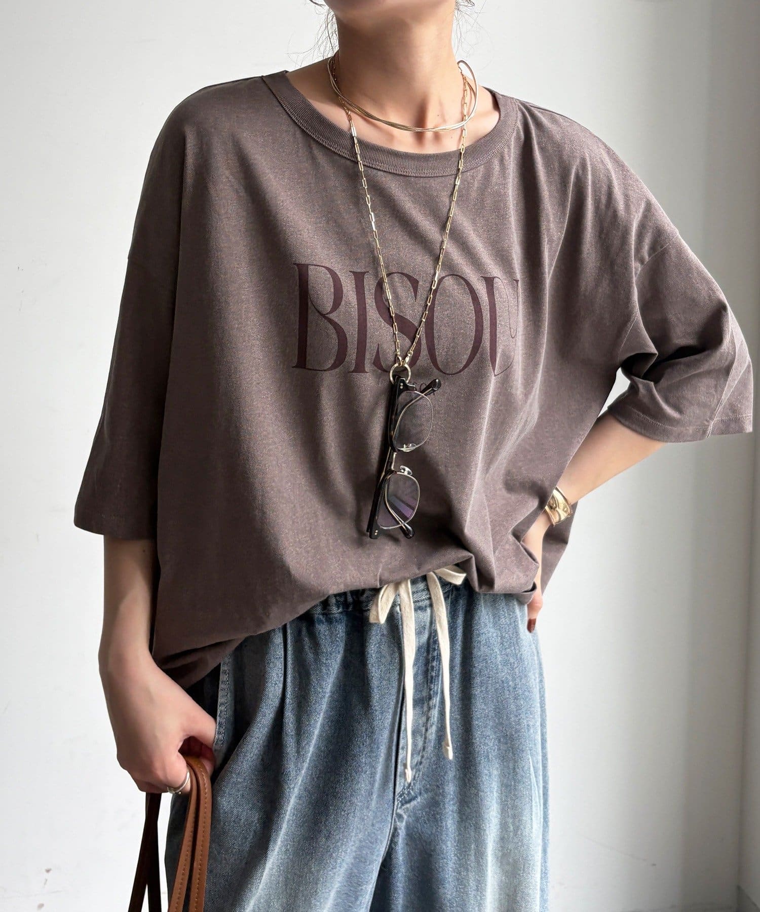 DOUDOU(ドゥドゥ) 【WEB限定】ピグメントロゴTEE