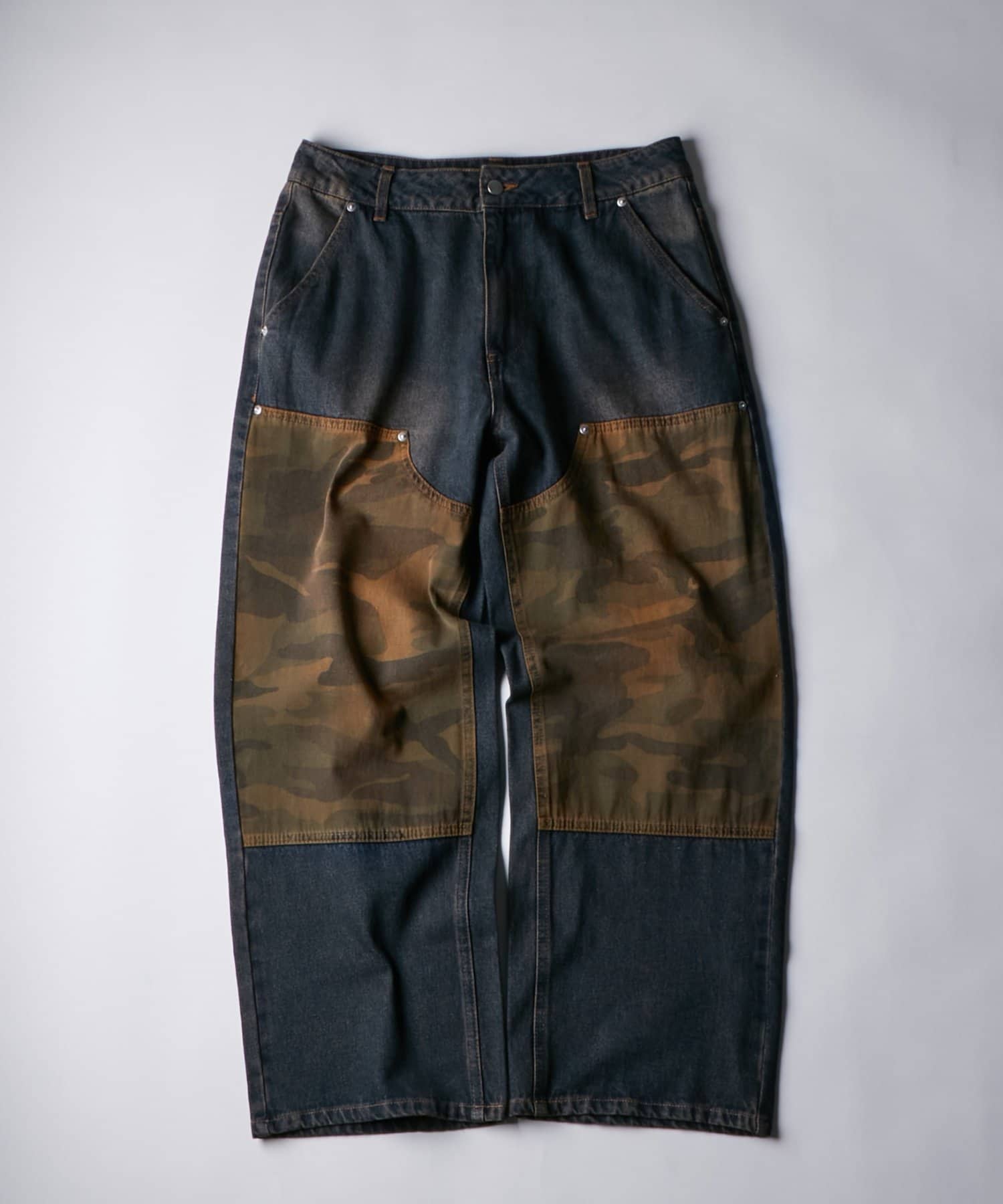 OUTLET(アウトレット) 【WHO'S WHO gallery】KOOKY''Nダブルニー切り替えデニム