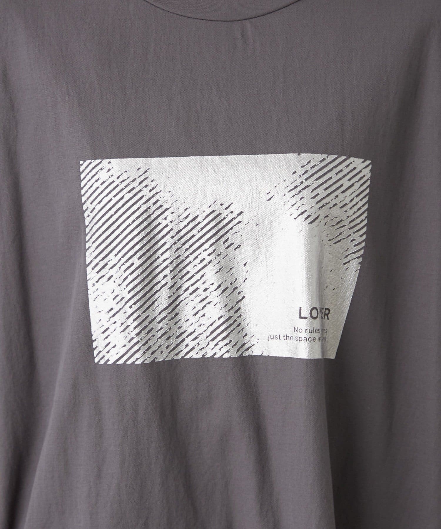 Remind me and forever(リマインドミーアンドフォーエバー) 【ひんやりタッチ】カノコ箔かすれプリントＴシャツ
