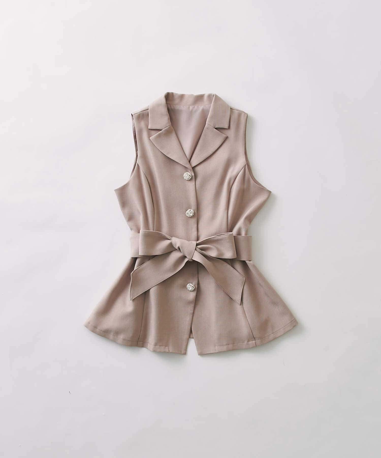 Belle Charme(ベルシャルム) Ribbon Belt Jacket